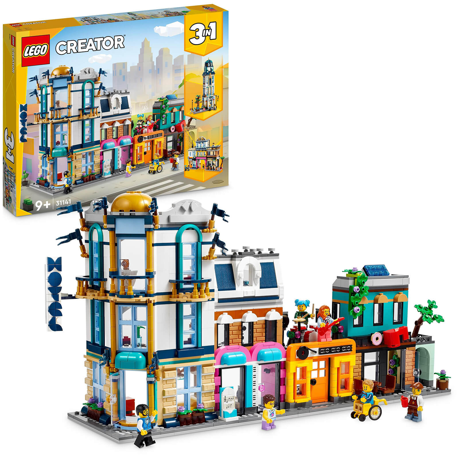 LEGO Creator 3in1 Main Street Building Toy Set 31141