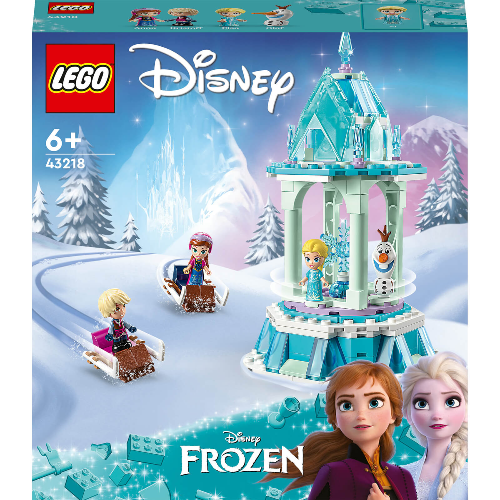 Image of LEGO Disney Frozen Anna and Elsa's Merry-Go-Round Set (43218)
