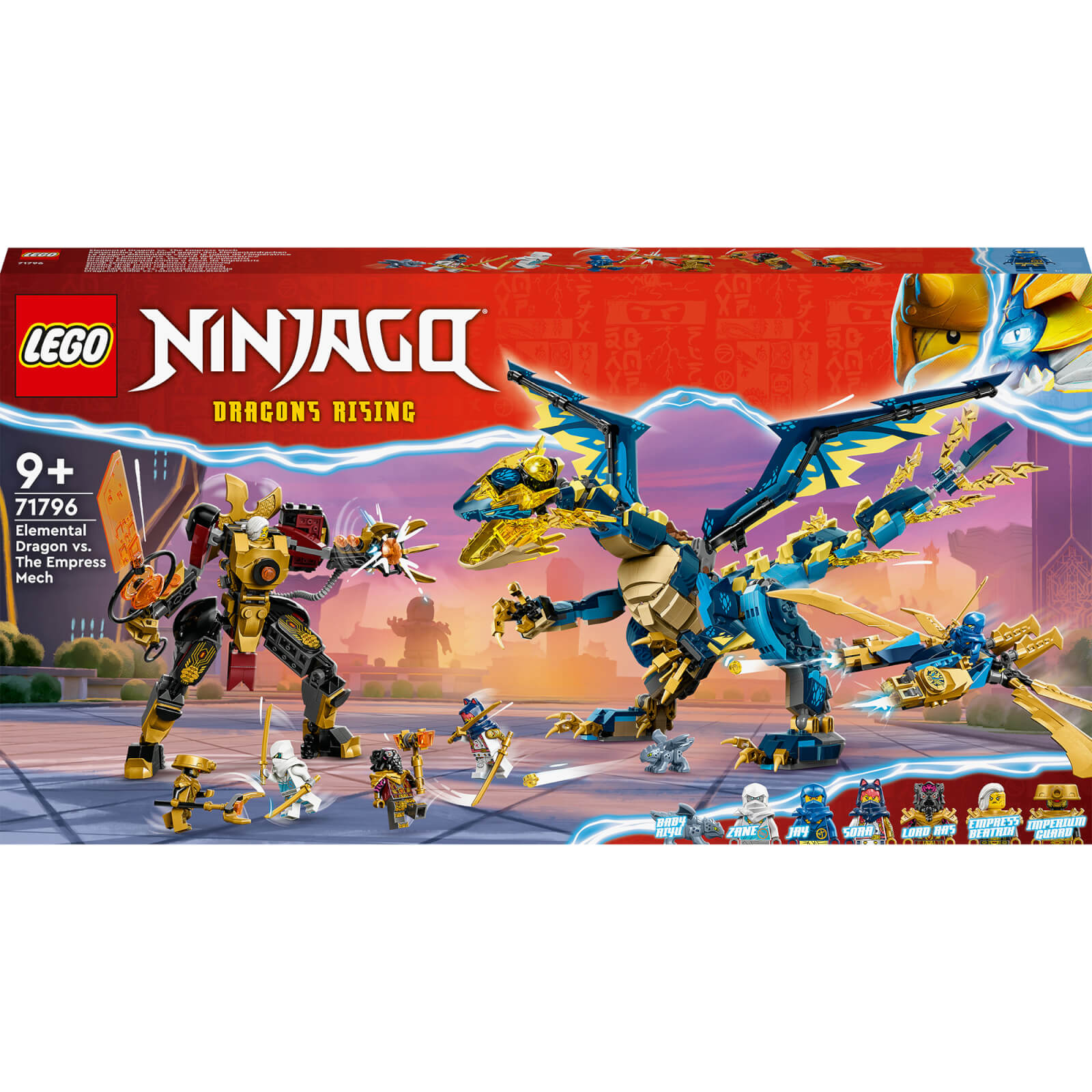 Image of 71796 LEGO® NINJAGO Imperial Mech duel against the elemental kite