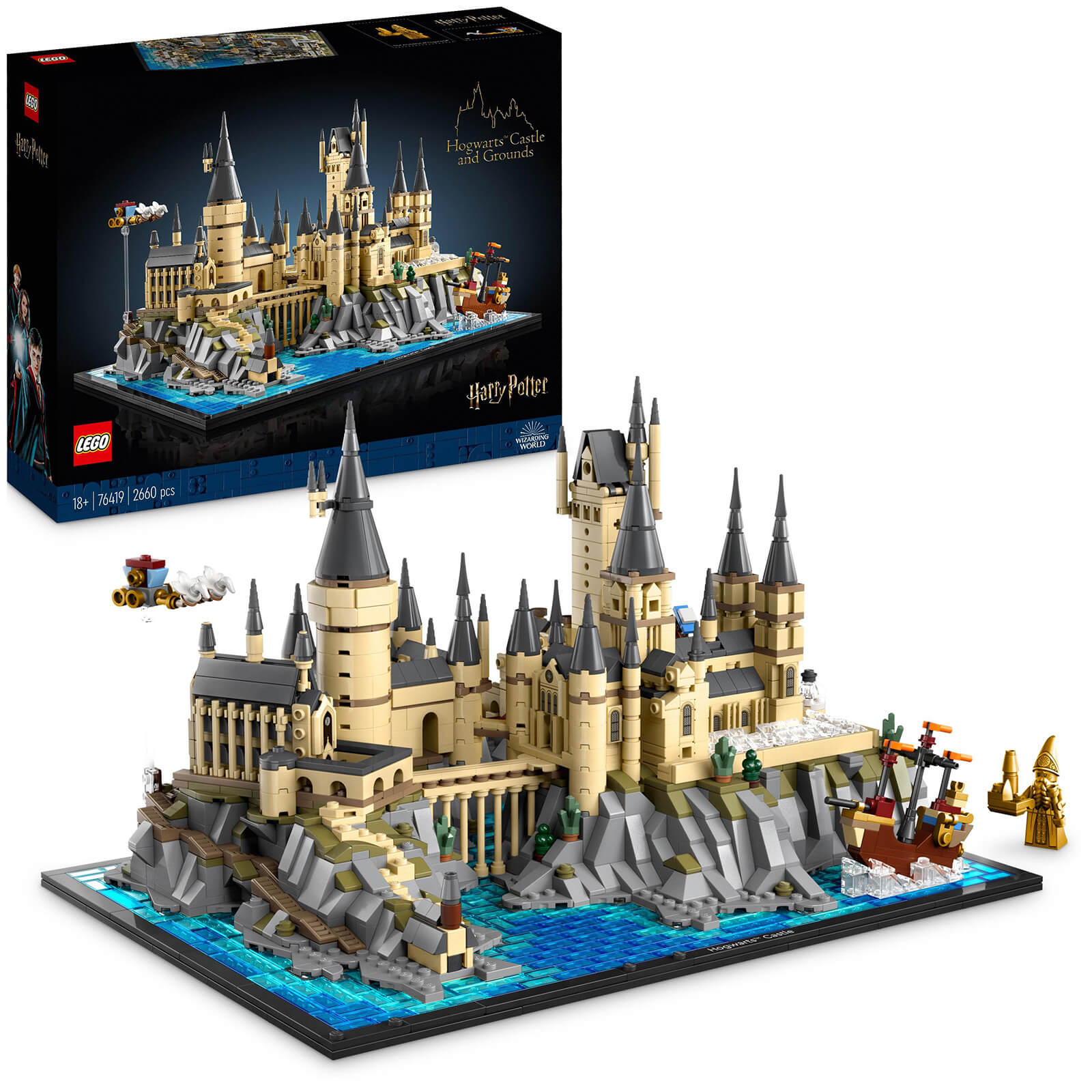 Image of 76419 LEGO® HARRY POTTER™ Hogwarts Castle with castle grounds