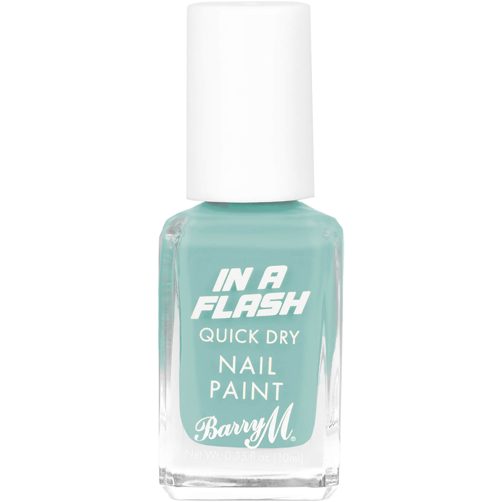 Barry M Cosmetics In A Flash Quick Dry Nail Paint 10ml (various Shades) - Blue Boost In Green