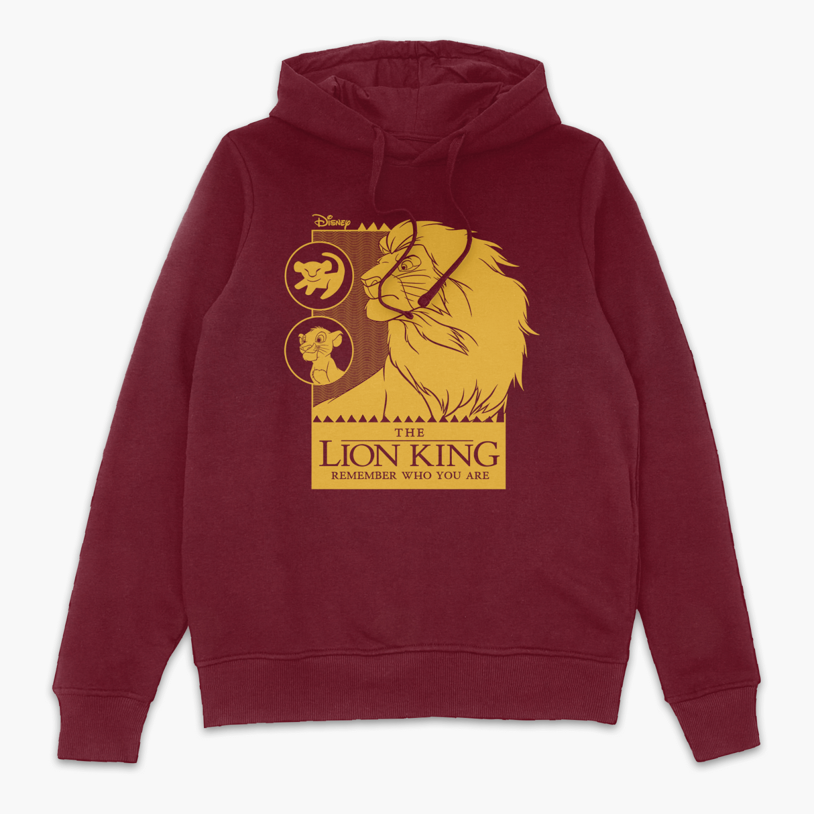 Lion King Simbas Journey Hoodie - Burgundy - XL - Burgundy