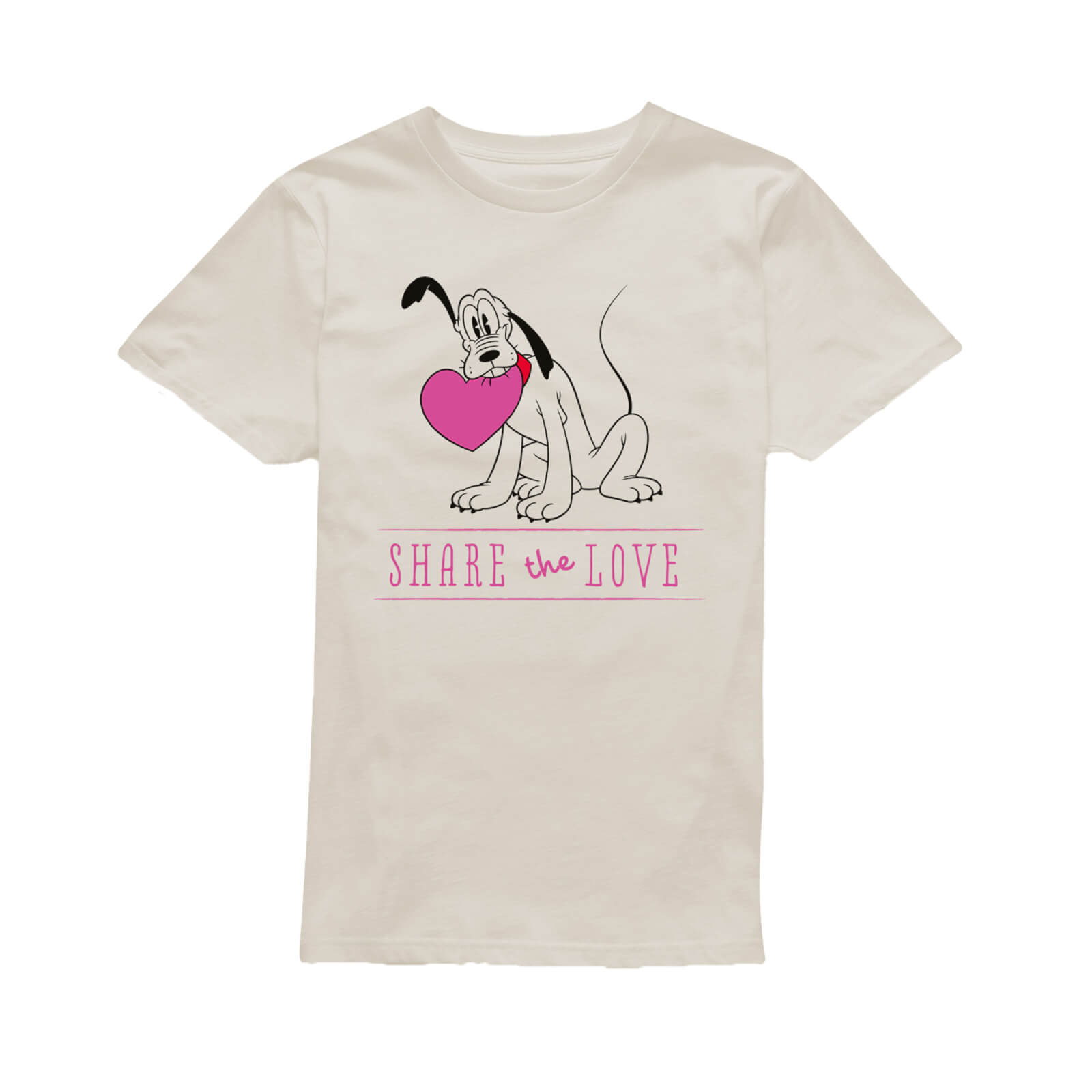 Mickey Mouse Share The Love T-Shirt - Cream - XL - Cream