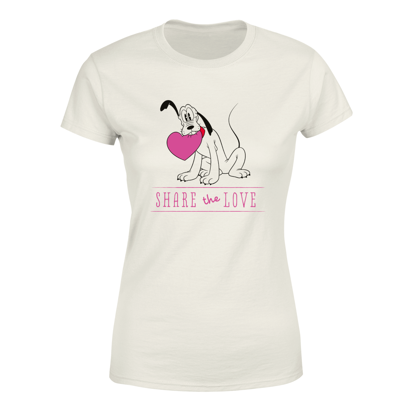 Mickey Mouse Share The Love Women's T-Shirt - Cream - XL - Cream