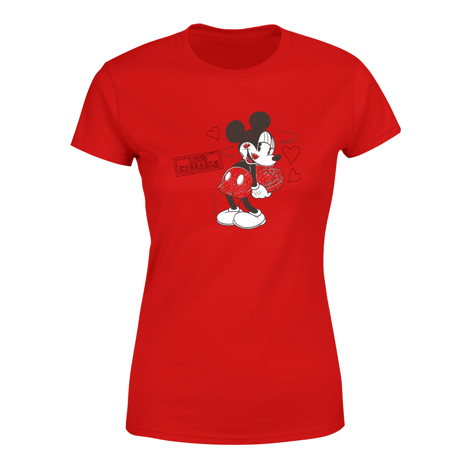 Mickey Mouse 100% Kissable Women's T-Shirt - Red - S - Red