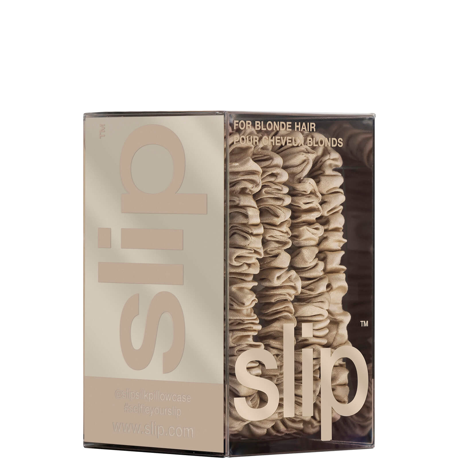 Thumbnail - Slip Pure Silk Skinny Scrunchies - Blonde