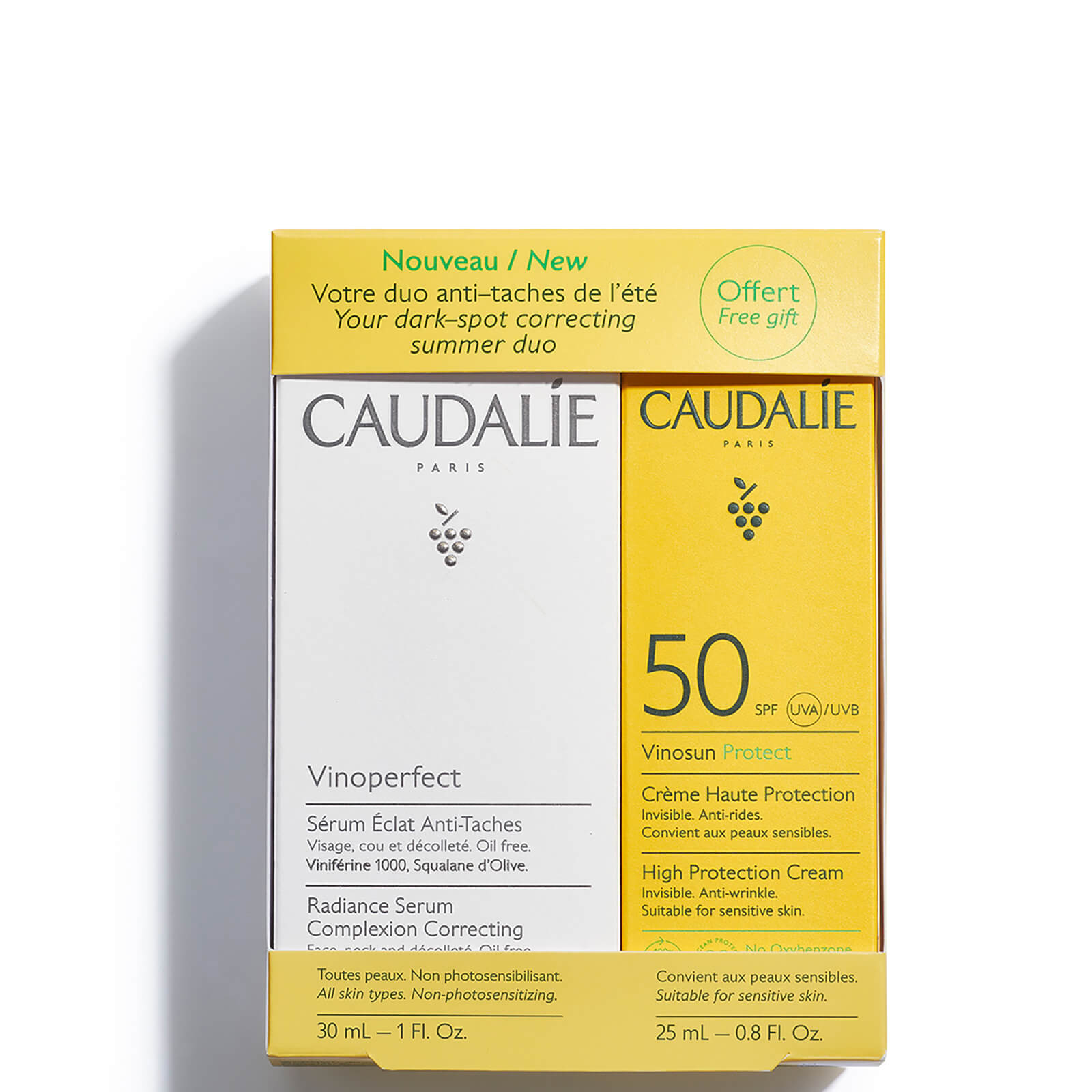 

Caudalie Vinoperfect Serum and Suncare Set 2023