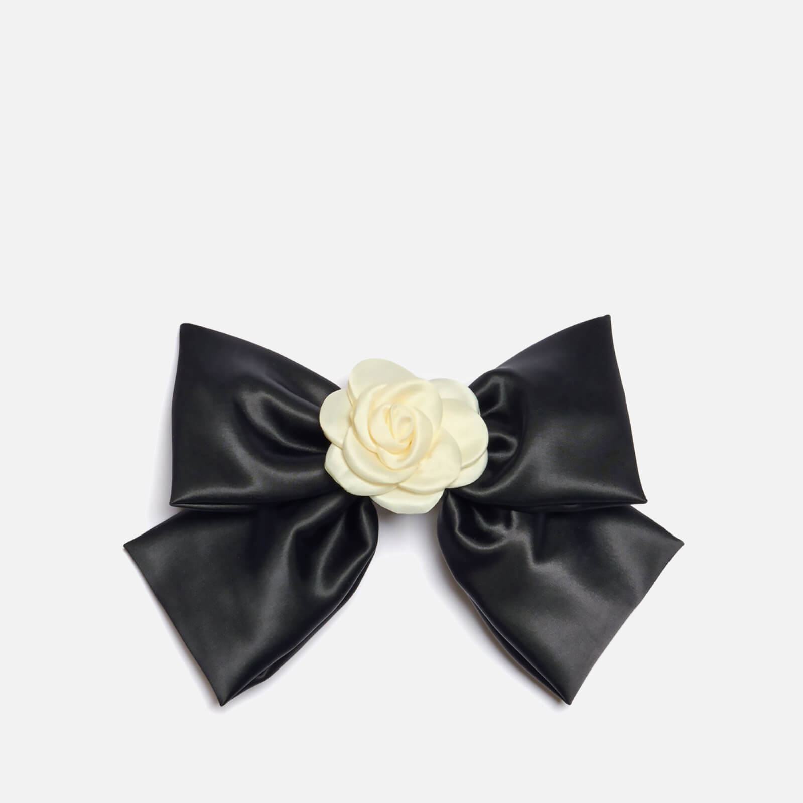 Sister Jane French Rose Satin Bow Hair Clip