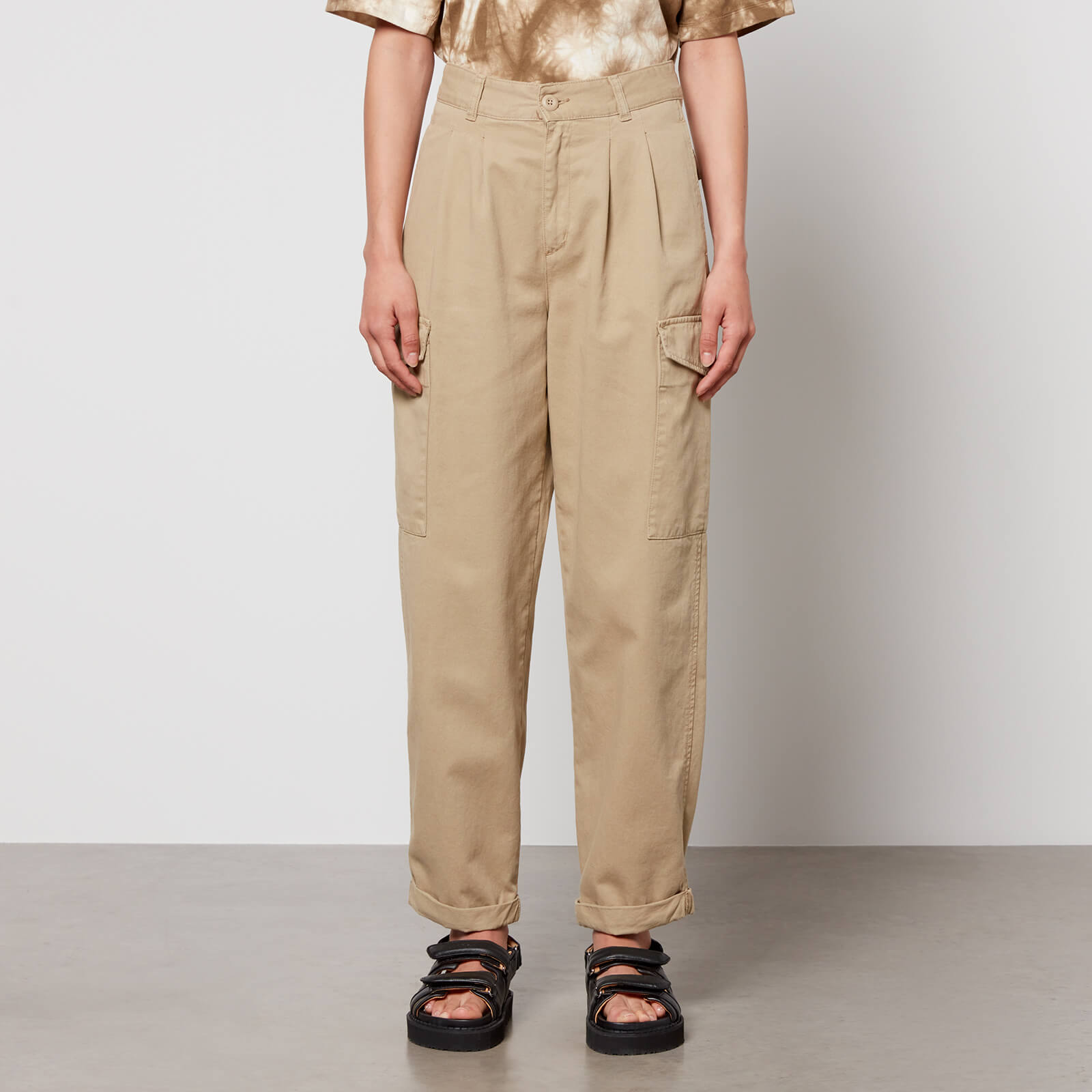 carhartt wip collins organic cotton-twill trousers - w31
