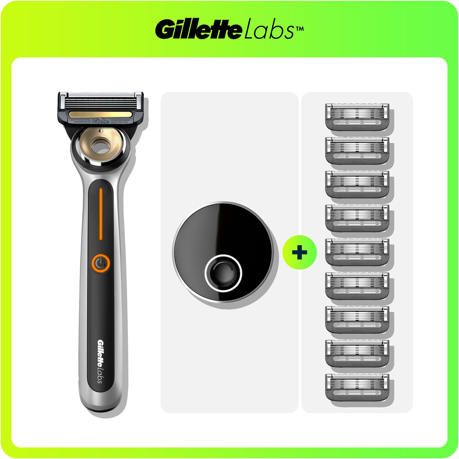Gillette Labs Heated Razor Starter Kit - Starter Kit + 8 Blades