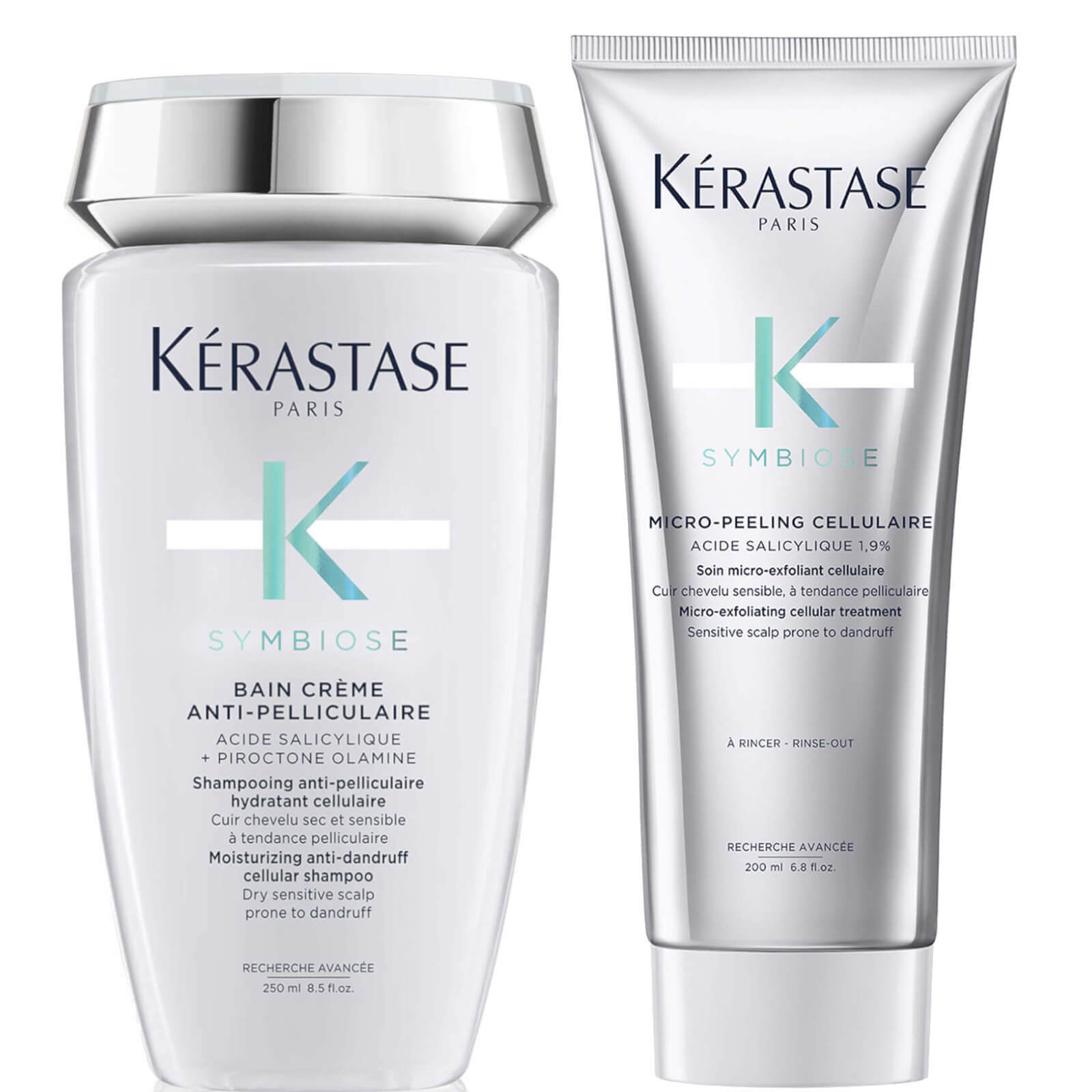 Kérastase Symbiose Anti-Dandruff Exfoliate and Cleanse Duo for Dry Scalps