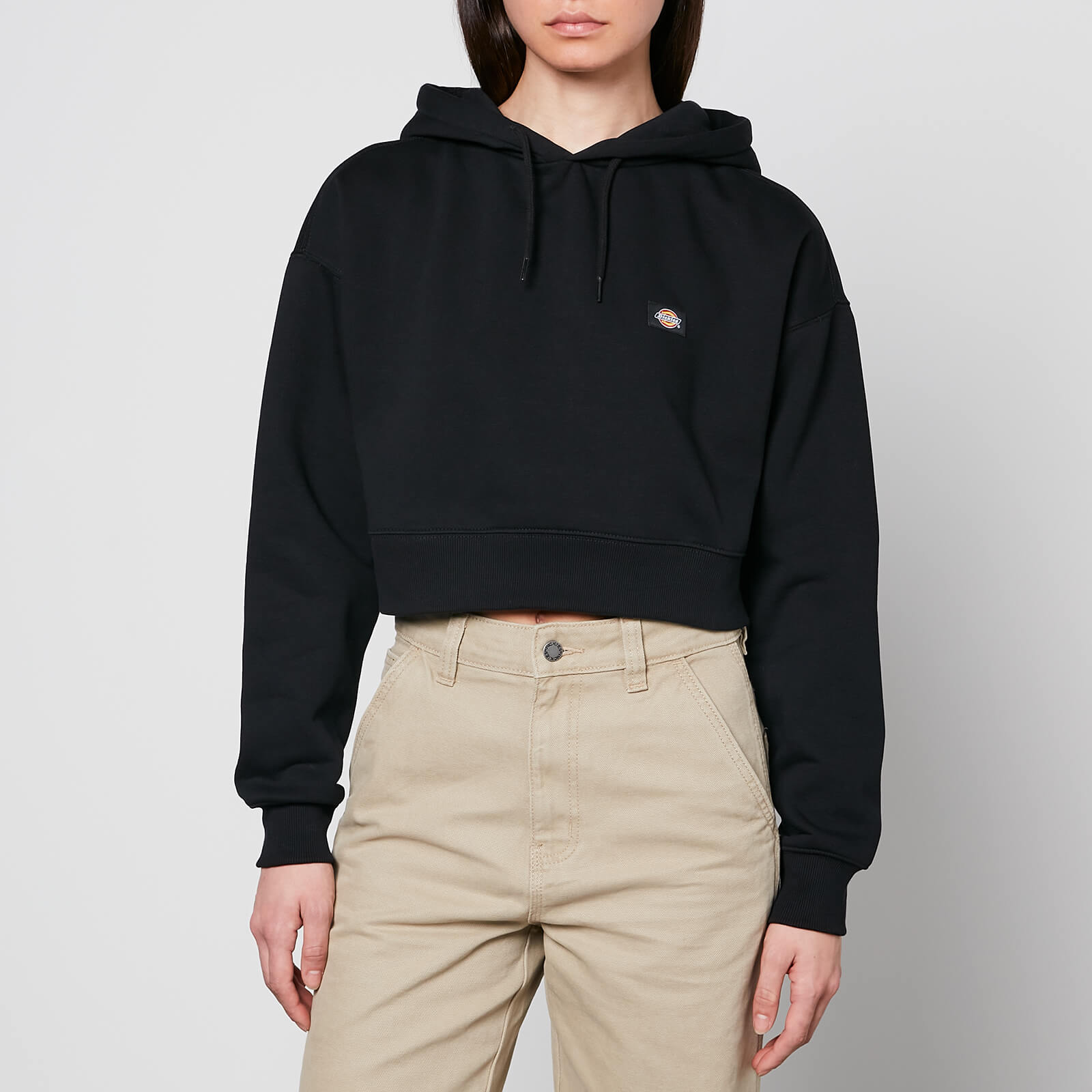 Dickies Oakport Cotton-Blend Jersey Cropped Hoodie