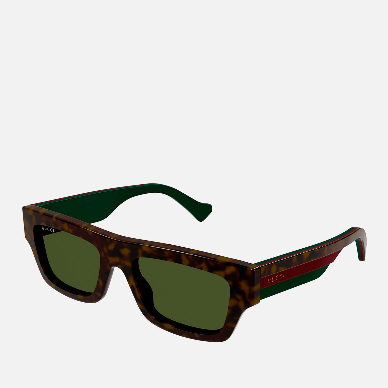 gucci acetate rectangle-frame sunglasses
