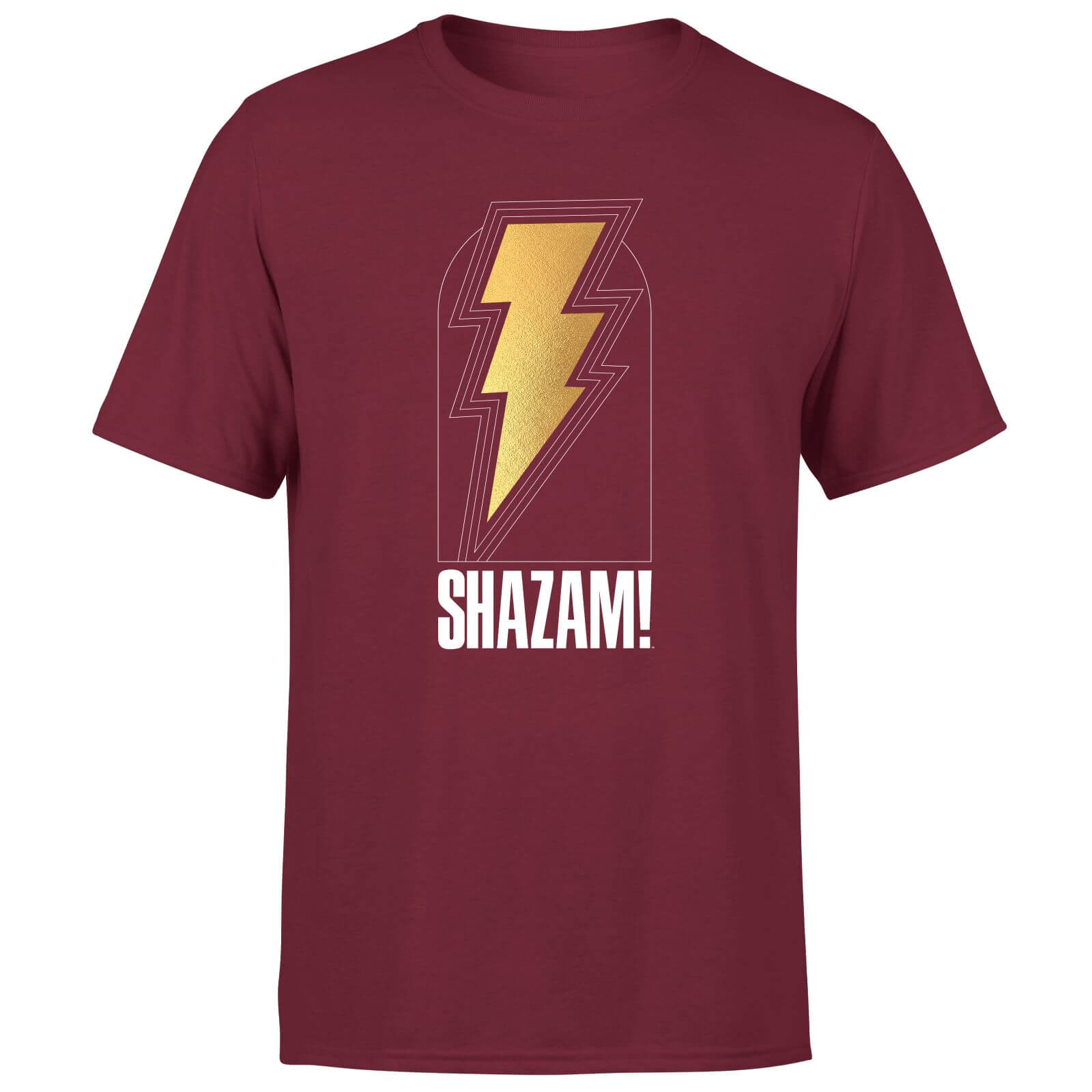 Shazam! Fury of the Gods Bolt Unisex T-Shirt - Burgundy - M - Burgundy
