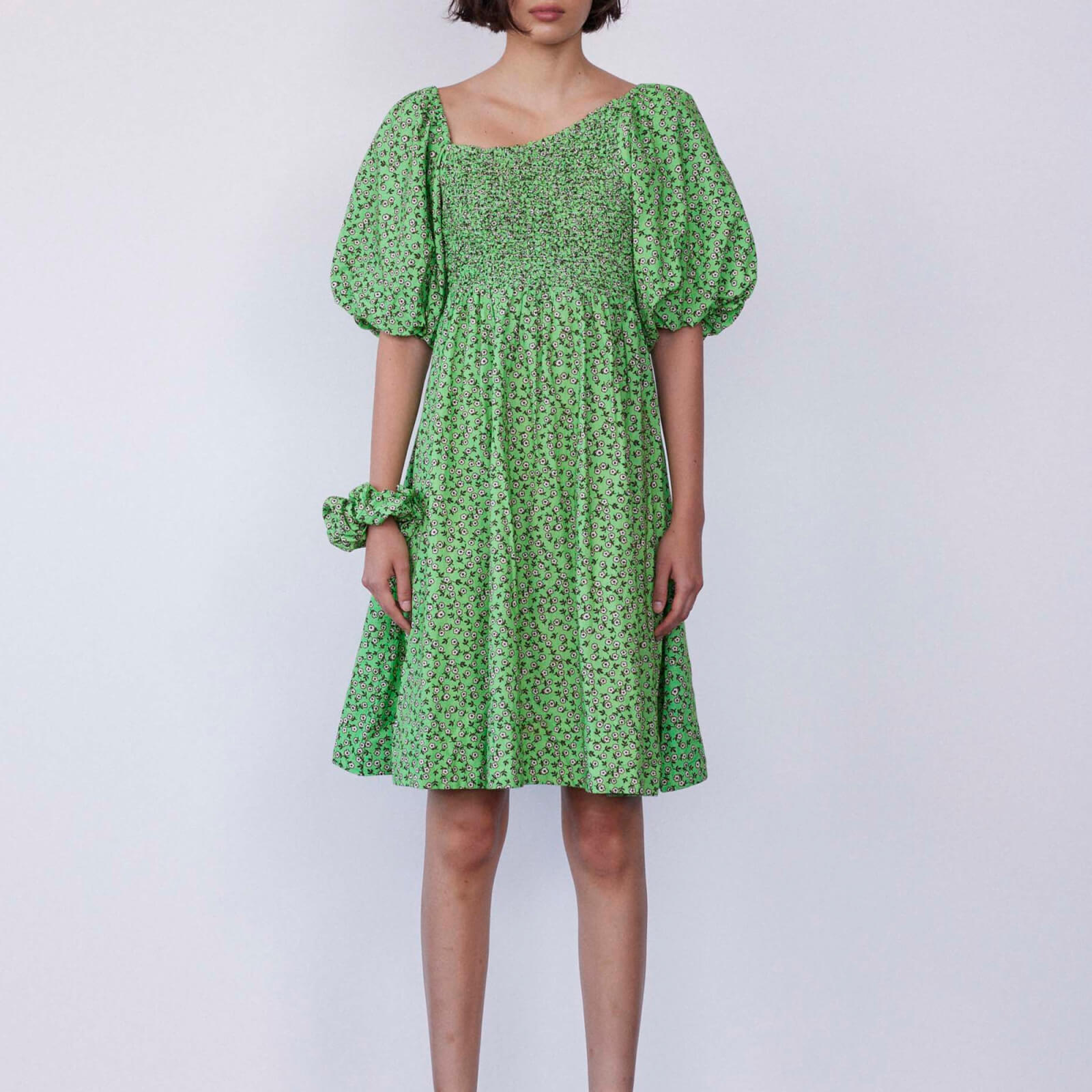 Damson Madder Adelaide Asymmetric Organic Cotton Mini Dress