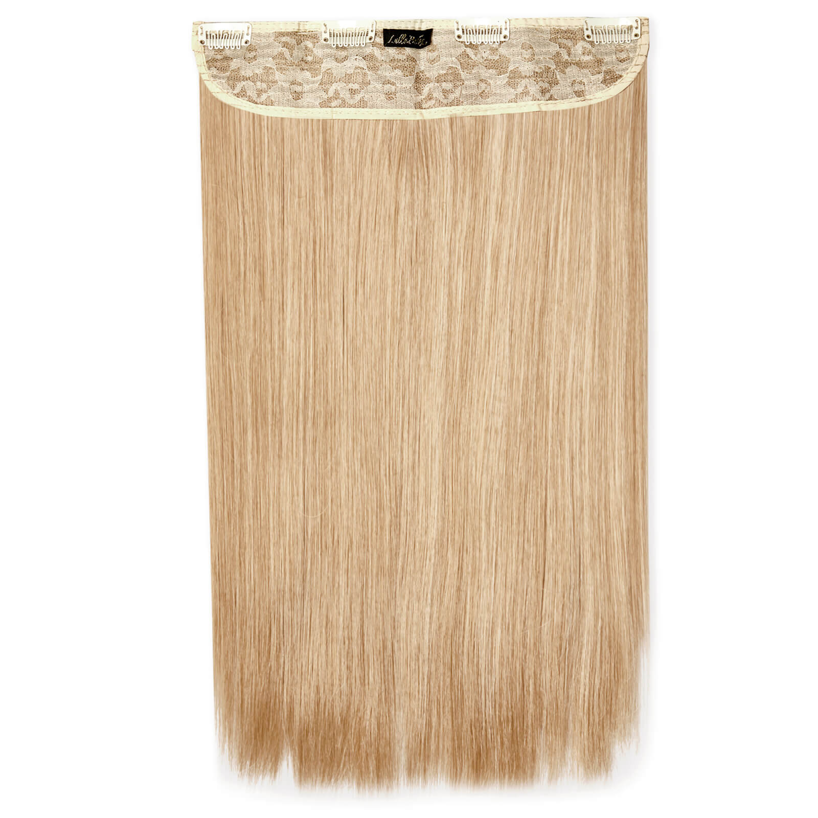 LullaBellz Thick 18 1-Piece Straight Clip in Hair Extensions (Various Colours) - Honey Blonde