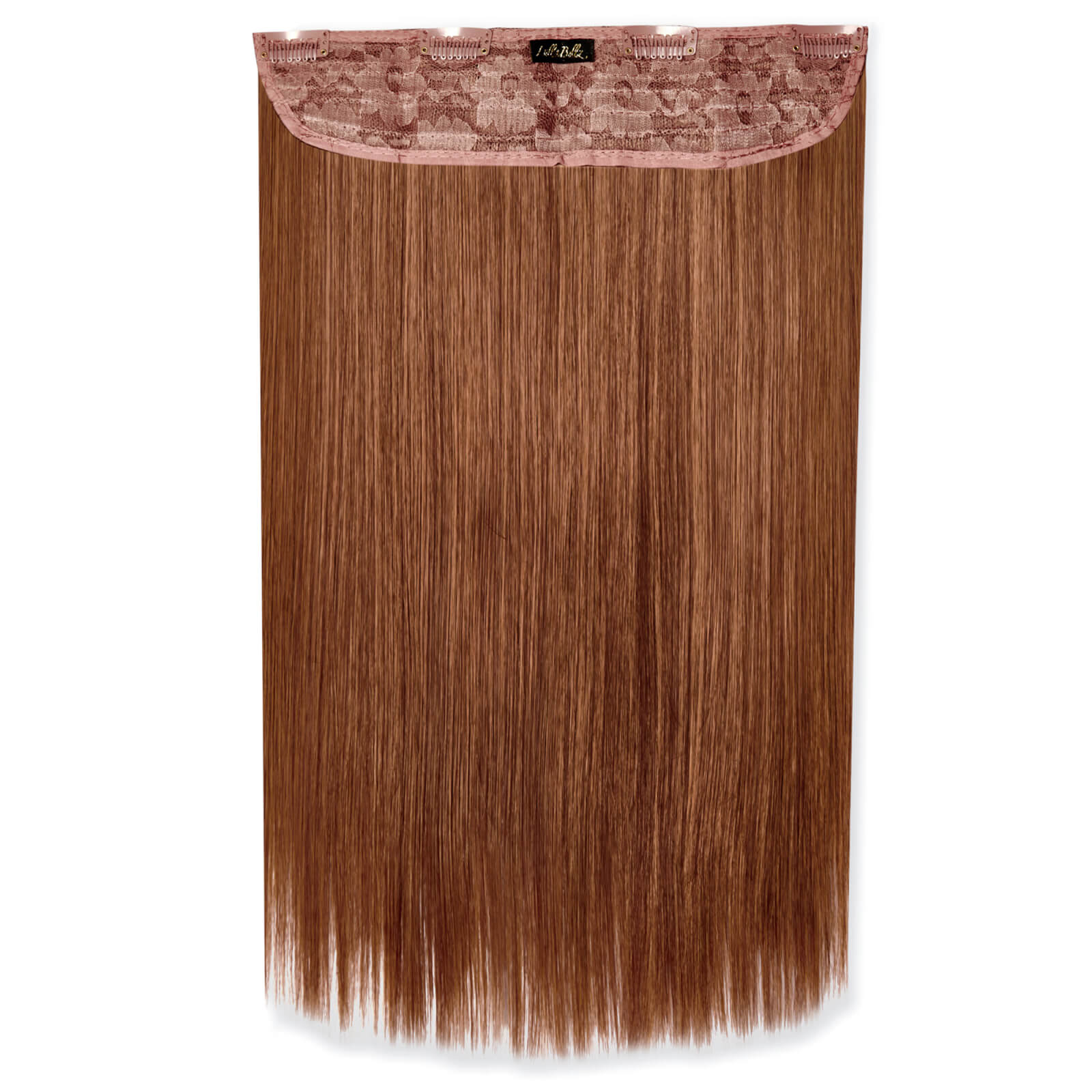 LullaBellz Thick 18 1-Piece Straight Clip in Hair Extensions (Various Colours) - Mixed Auburn