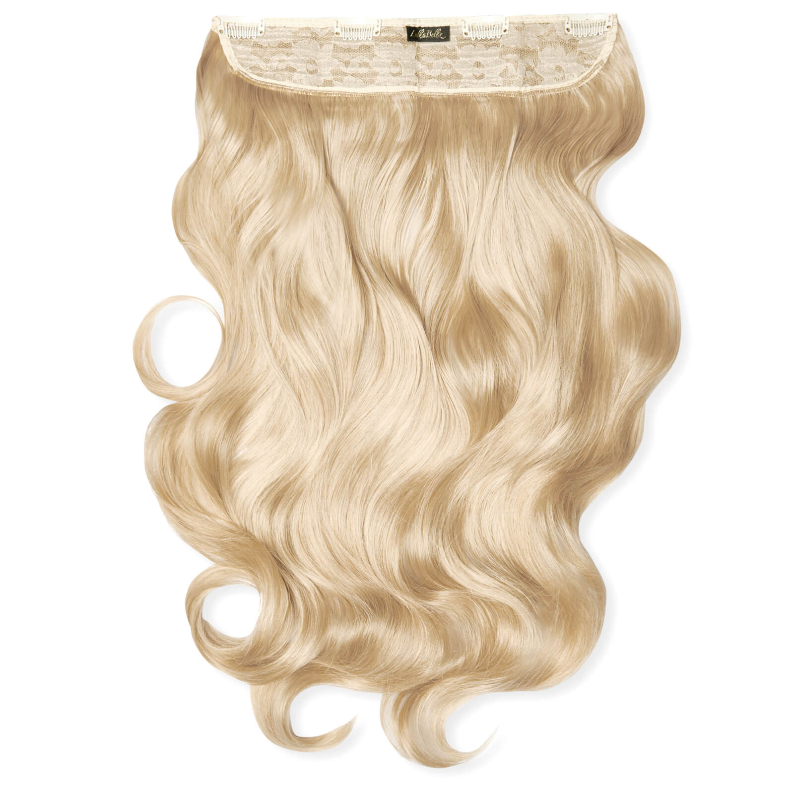 LullaBellz Thick 20 1-Piece Curly Clip in Hair Extensions (Various Colours) - Light Blonde