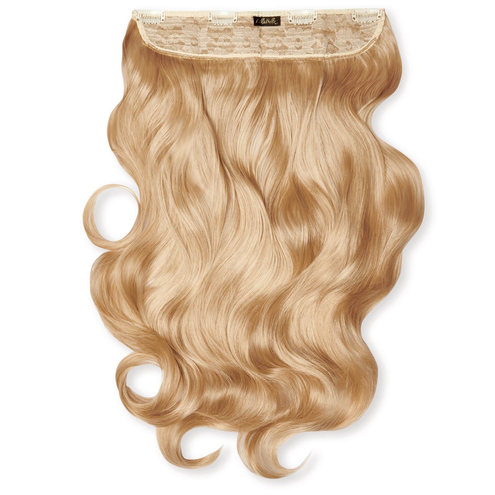 Lullabellz Thick 20 1-piece Curly Clip In Hair Extensions (various Colours) - Honey Blonde In White