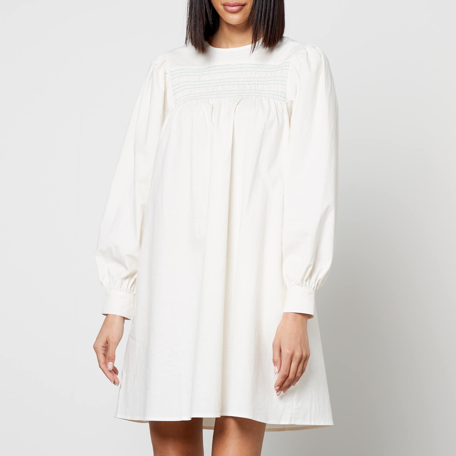 Resume Retha Smocked Cotton-Blend Mini Dress