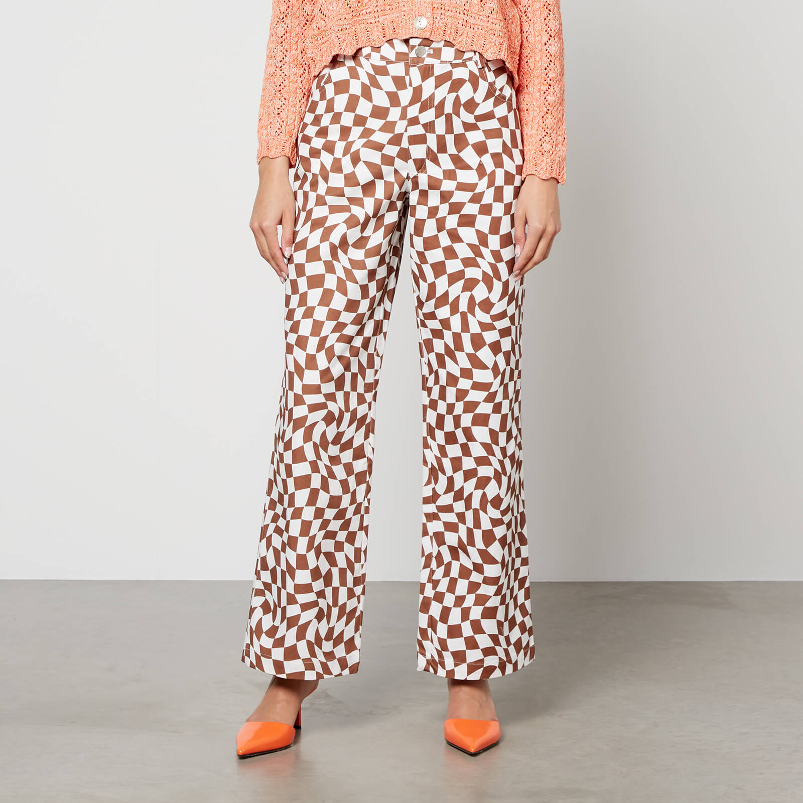 Resume Rilly Printed Organic Cotton Wide-Leg Trousers