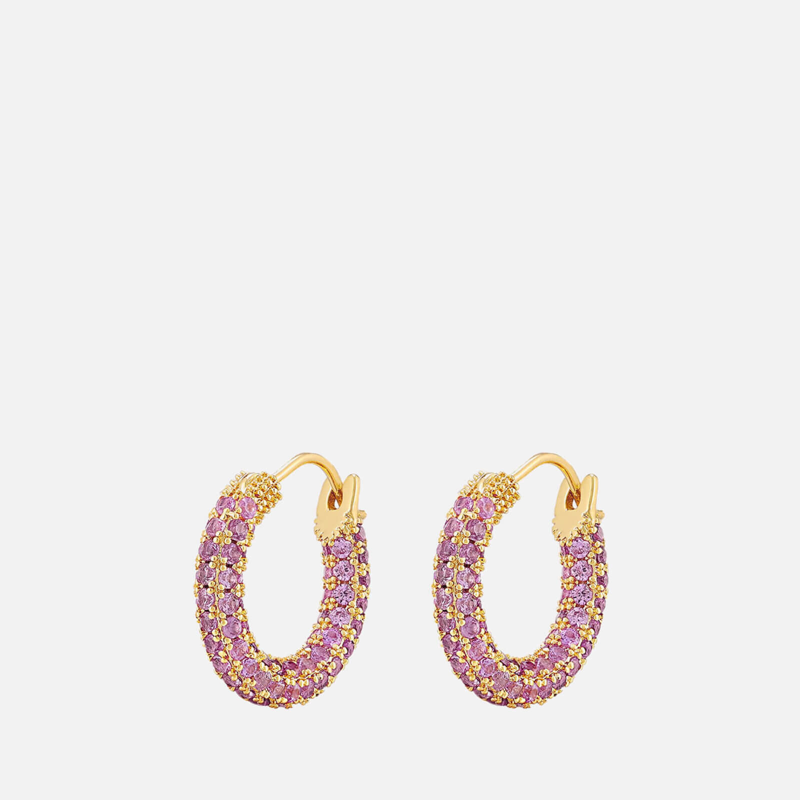 Image of Luv AJ Pavé Amalfi Plated Brass Crystal Earrings