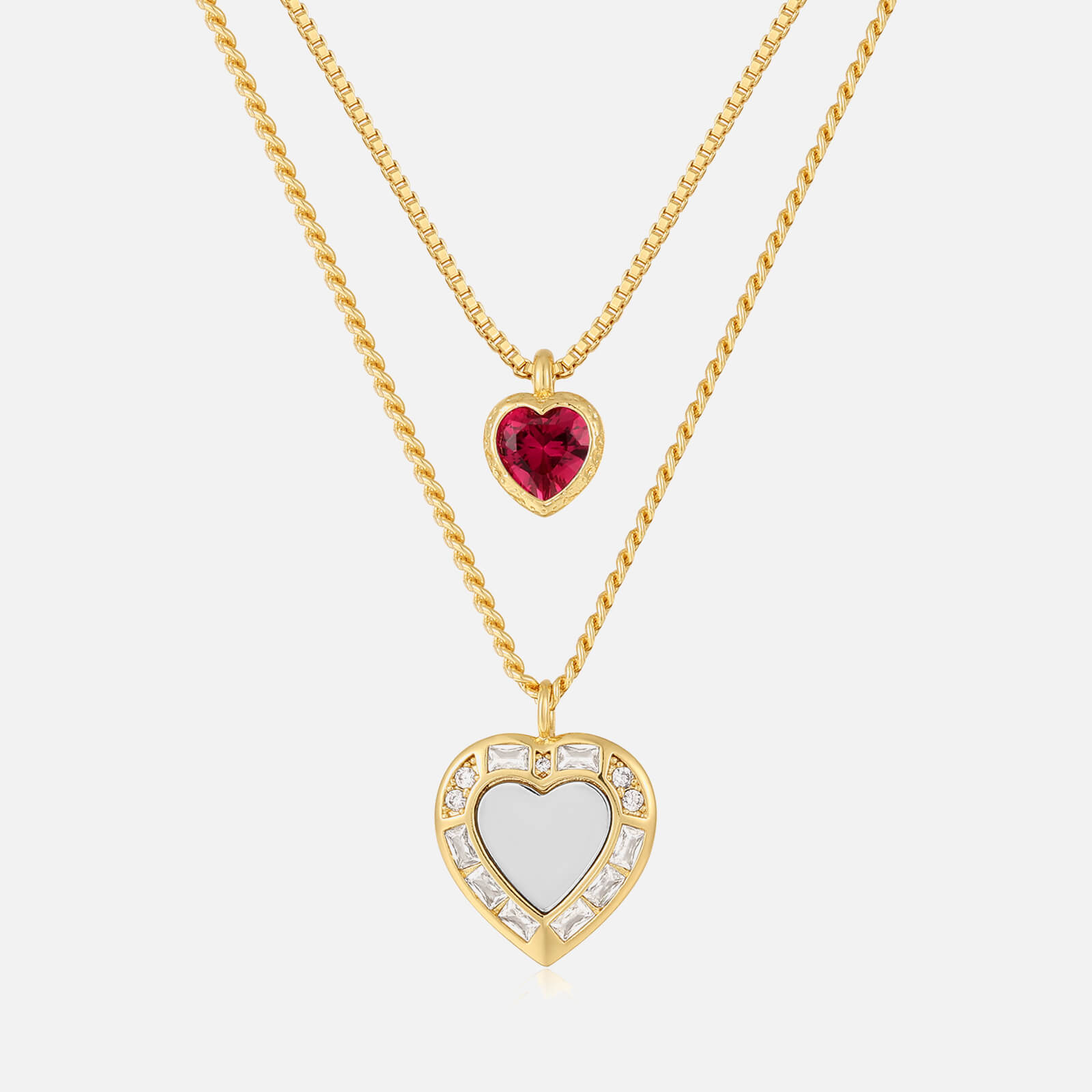 Image of Luv AJ x For Love and Lemons Heart Gold-Plated Necklace