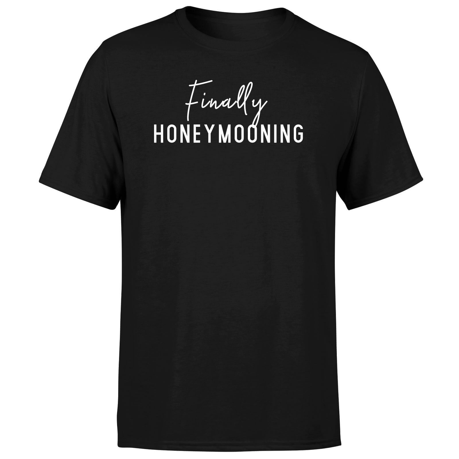 We're Finally Honeymooning Men's T-Shirt - Black - M - Black