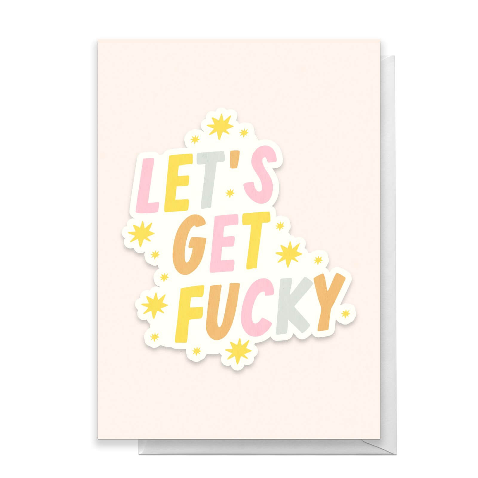 Let's Get Fucky Greetings Card - Standard Card