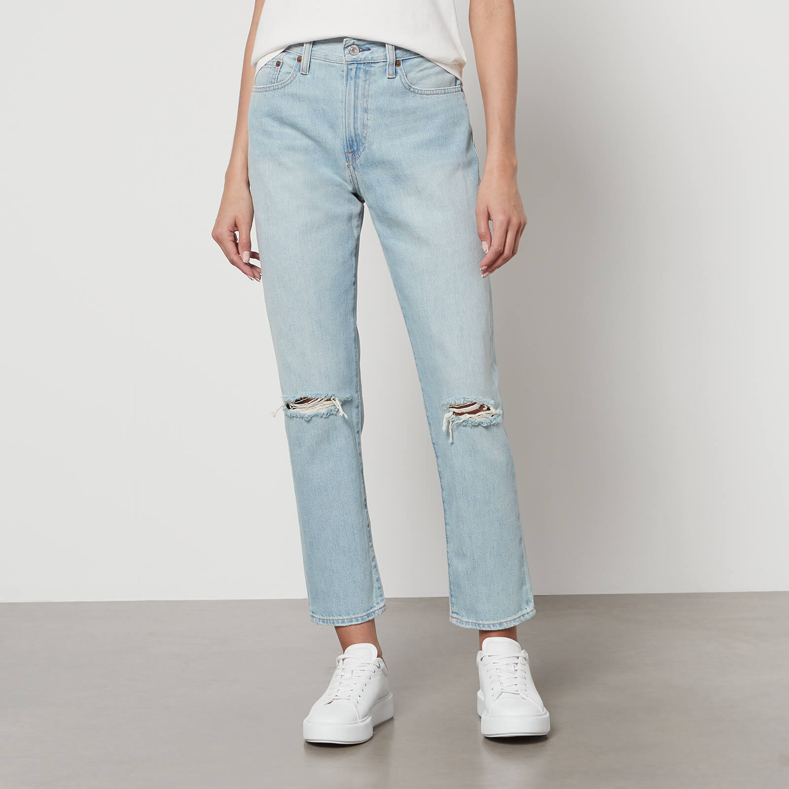 Polo Ralph Lauren Distressed Denim Straight-Leg Jeans