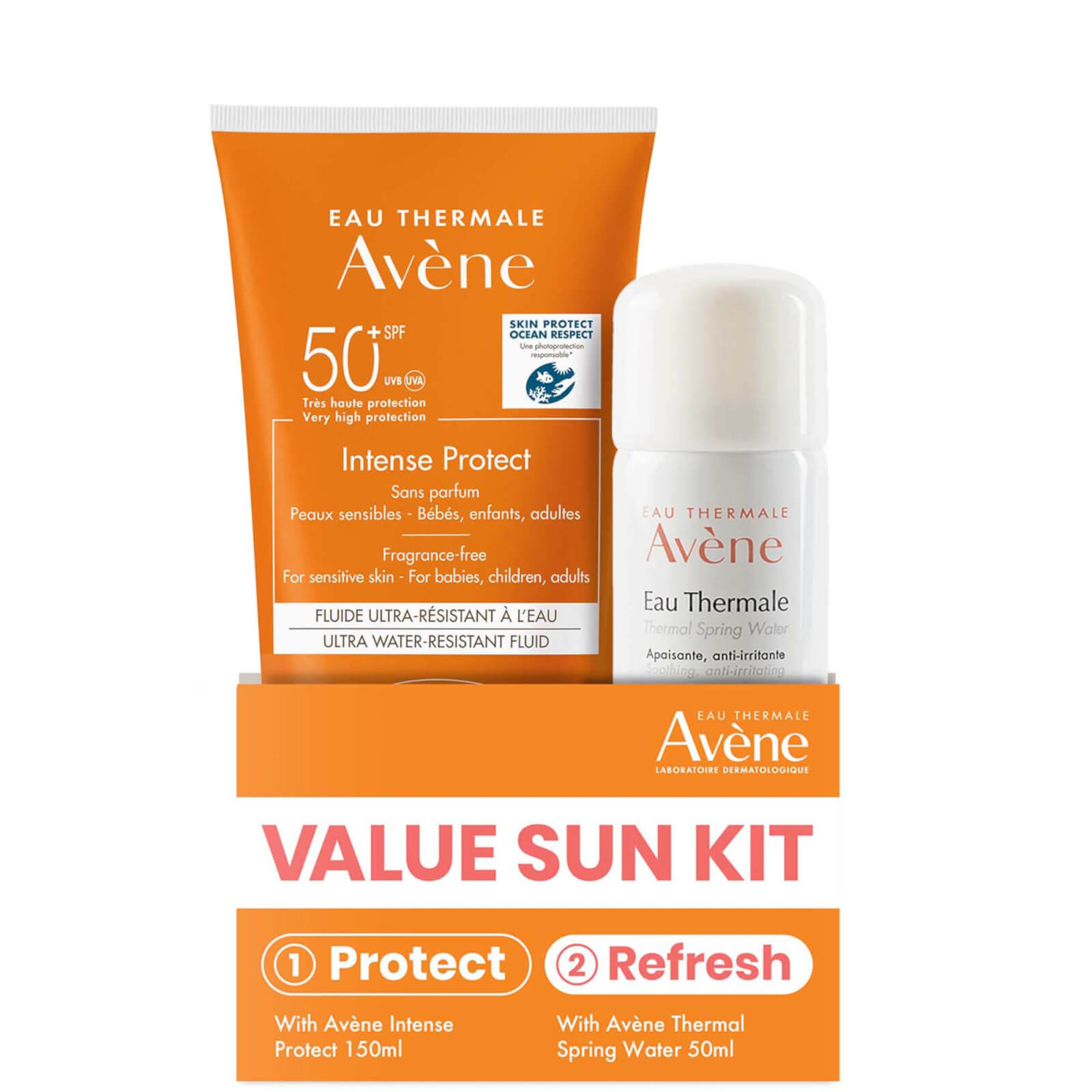 Avene Avène Intense Protect 50+ And Thermal Spring Water Spray Duo Pack