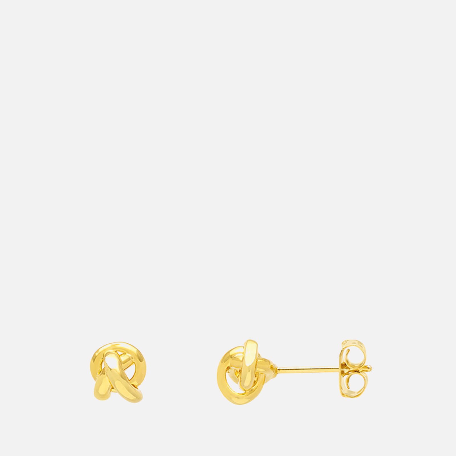 Image of Estella Bartlett Gold-Plated Knot Stud Earrings