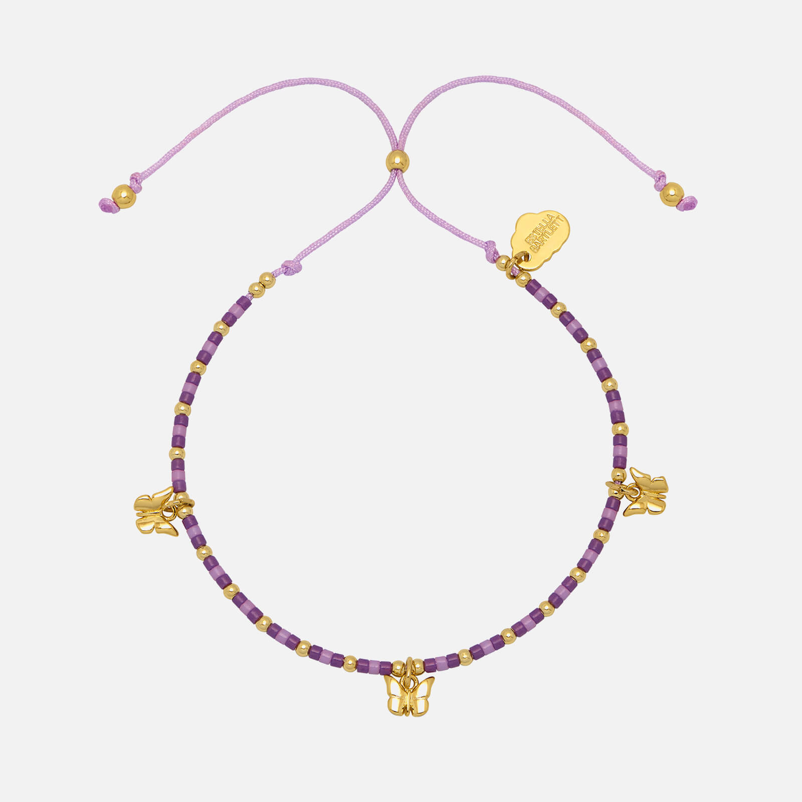 Image of Estella Bartlett Gold-Plated Multi Butterfly Bracelet