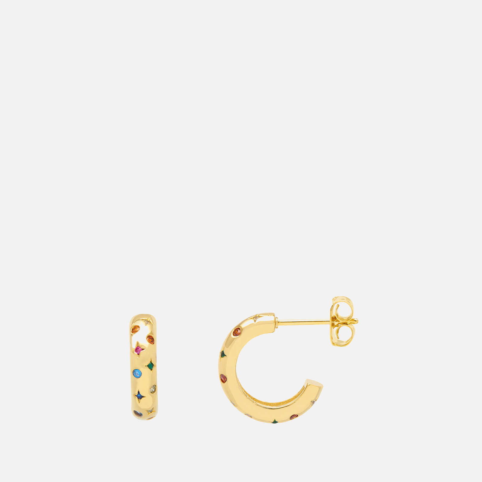 Image of Estella Bartlett Gold-Plated Chubby Celestial Hoop
