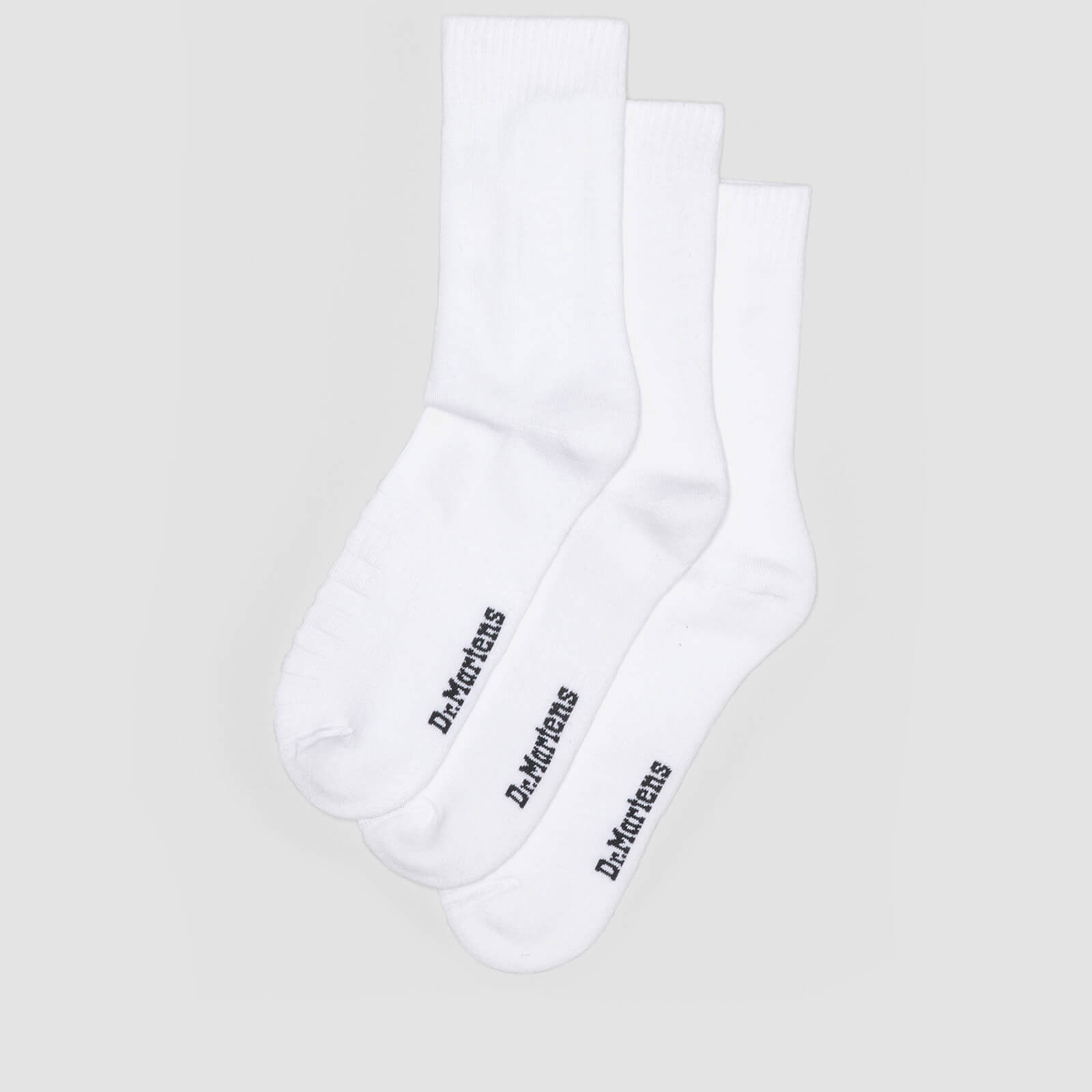 Dr. Martens Double Doc Socks 3 Pack - White - M/L
