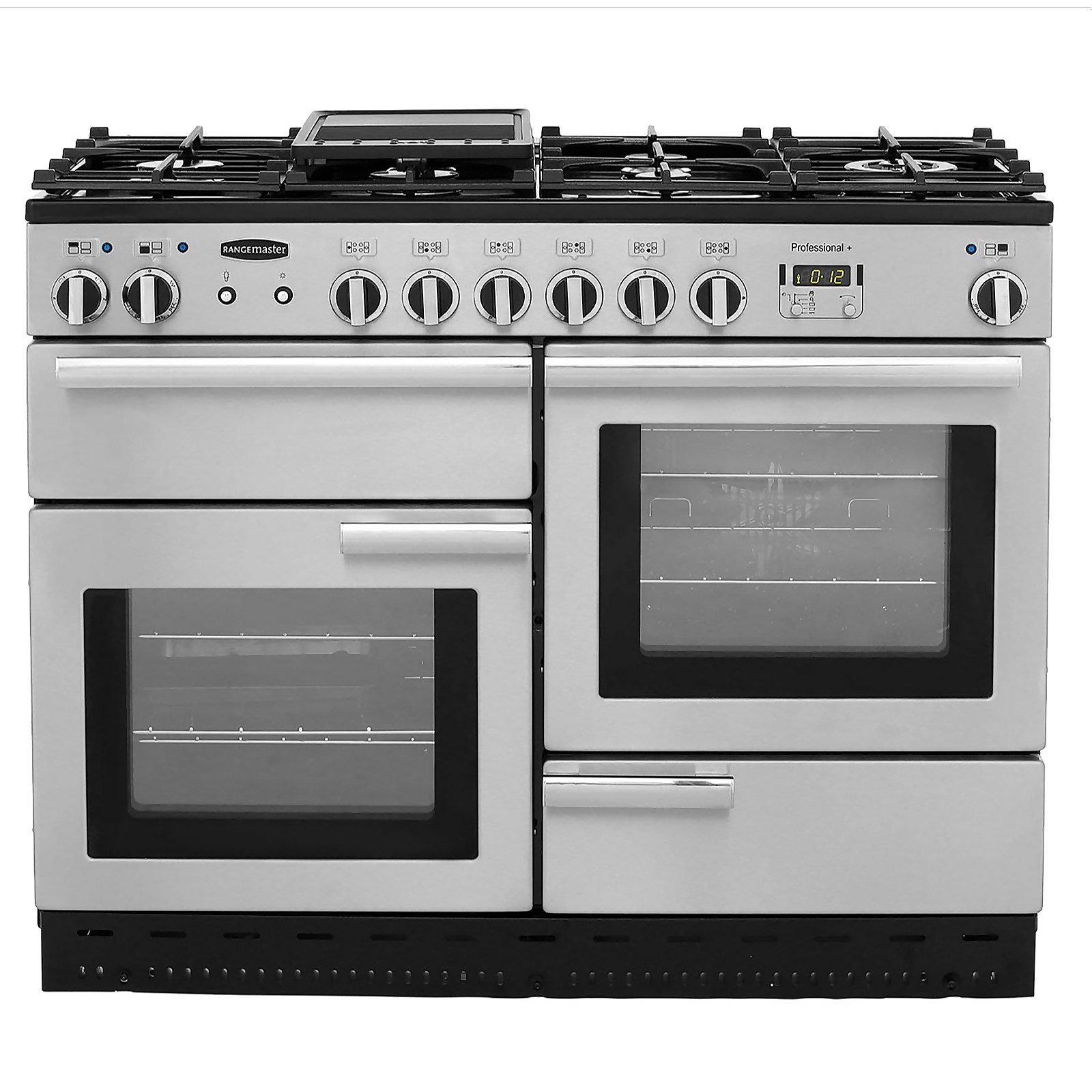 Rangemaster Professional Plus PROP110DFFSS/C 110cm Dual Fuel Range Cooker - Stainless Steel - A/A Rated