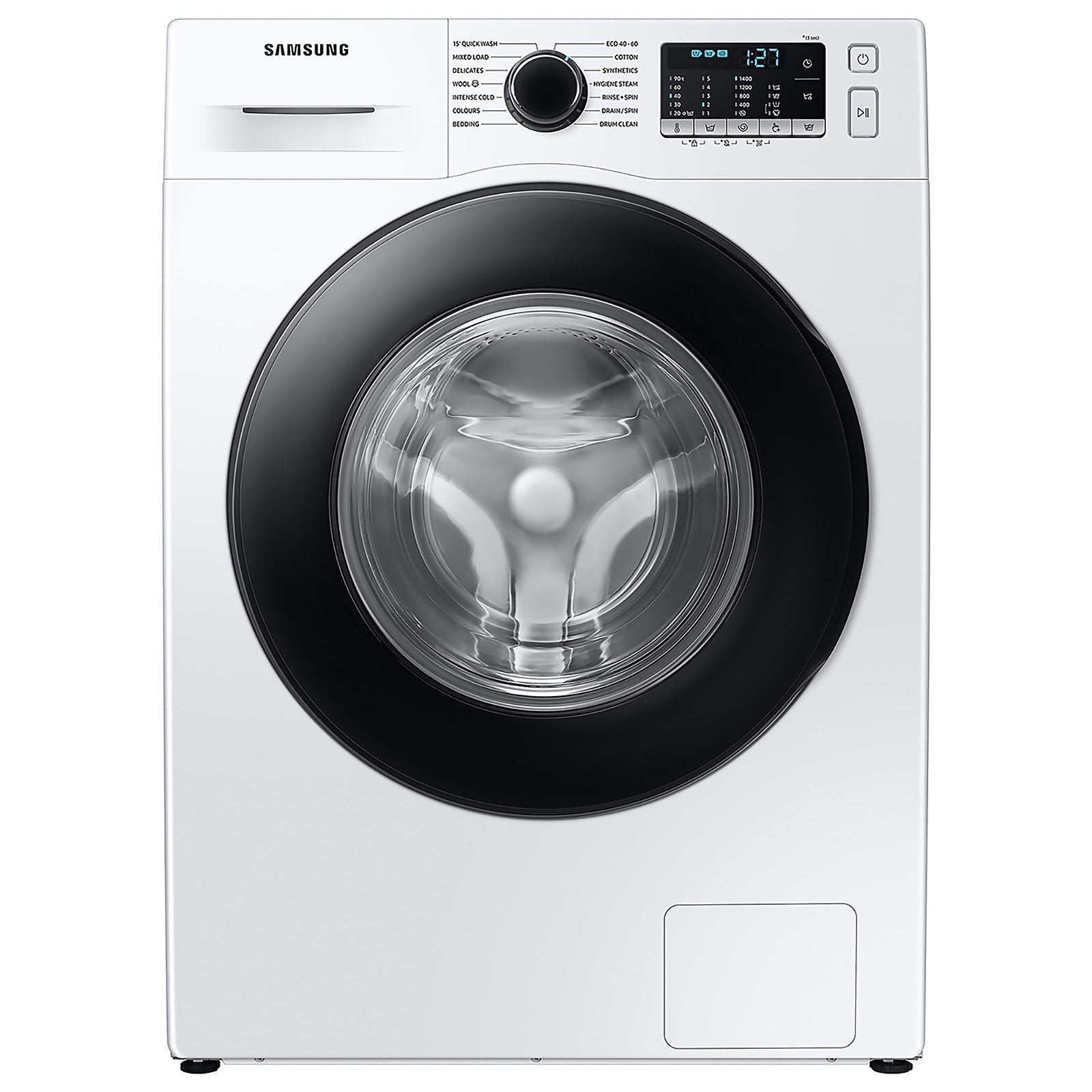 Samsung Series 5 ecobubble WW90TA046AE 9Kg Washing Machine with 1400 rpm - White