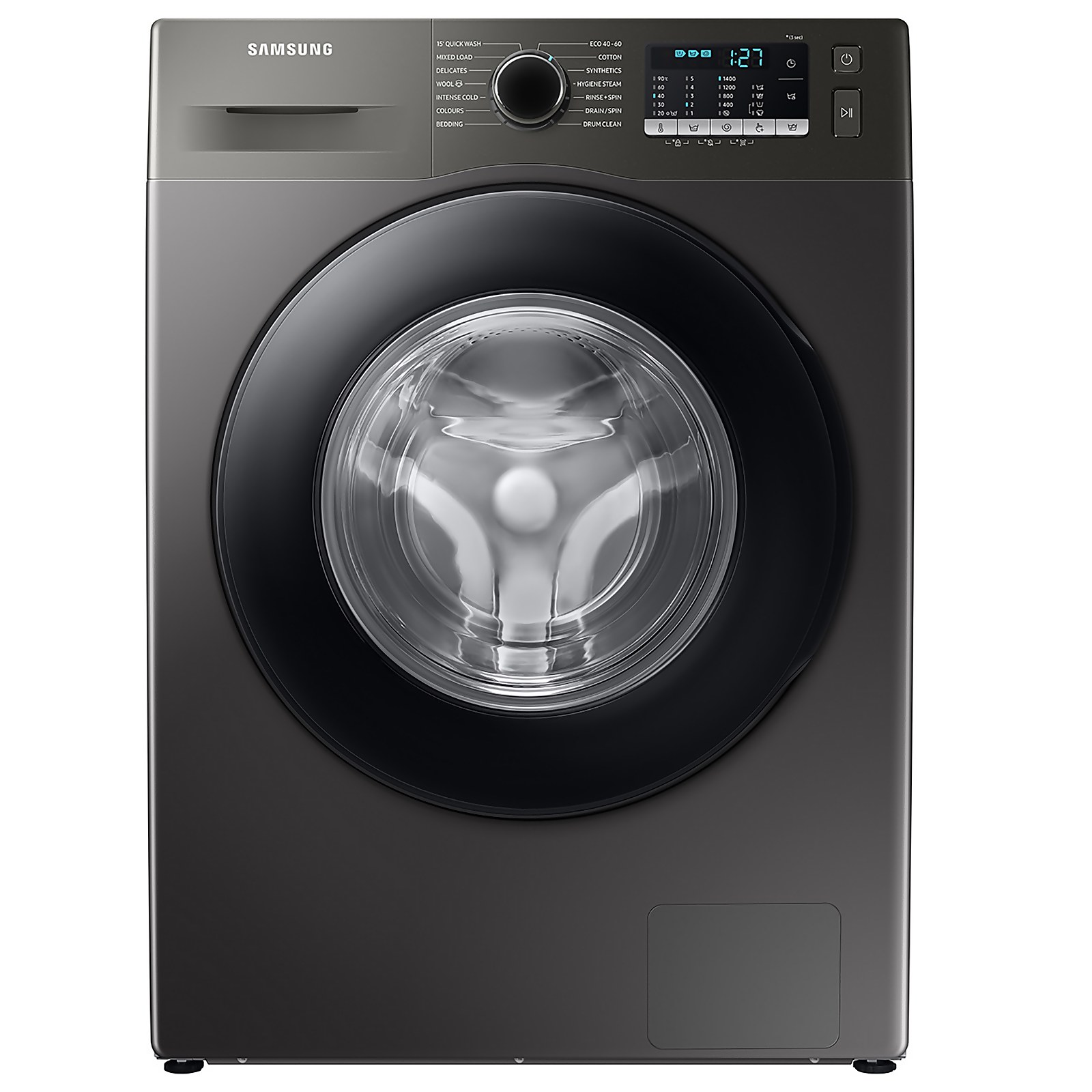Samsung Series 5 ecobubble™ WW90TA046AX 9Kg Washing Machine with 1400 rpm - Graphite - A Rated