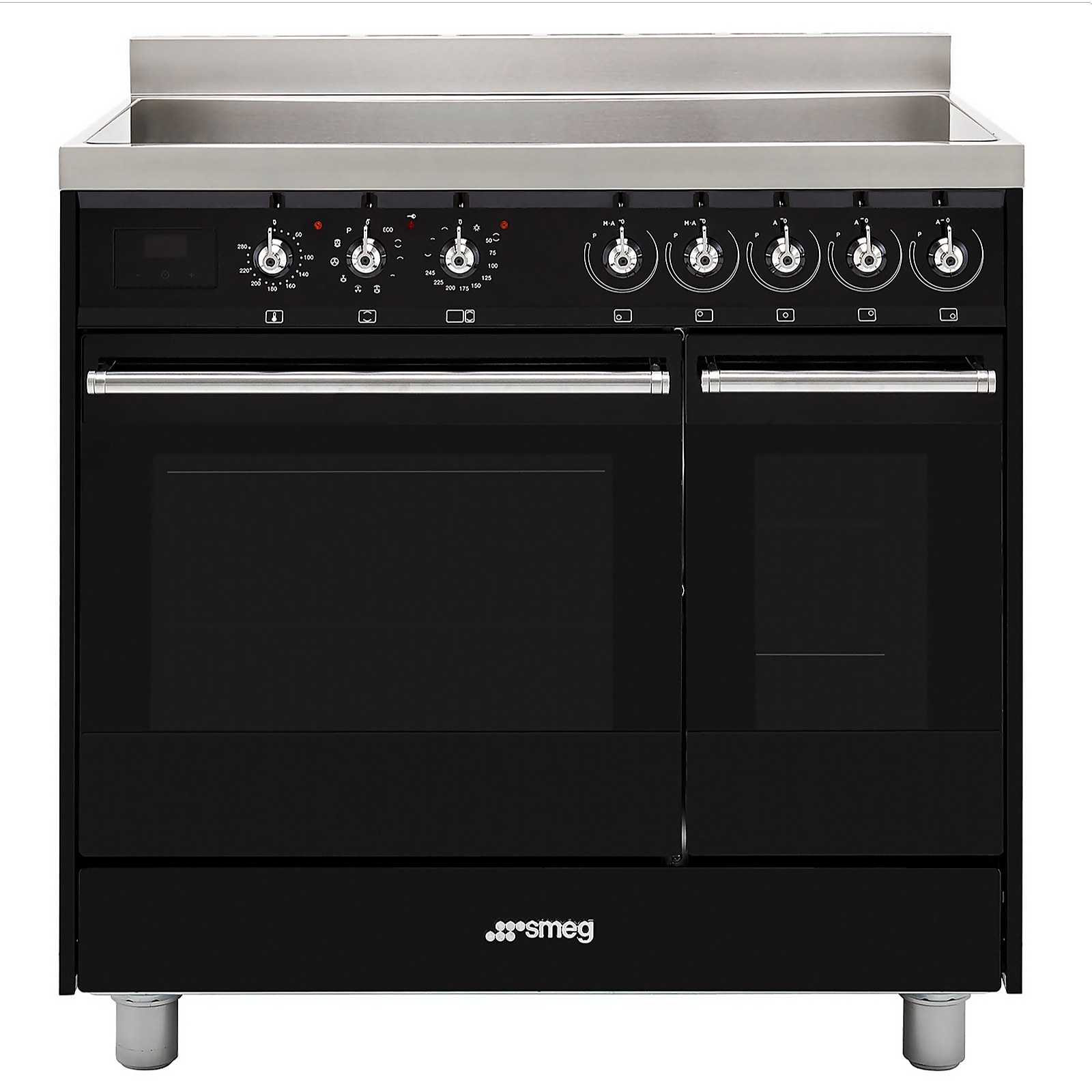 Smeg Classic C92IPBL9-1 Electric Range Cooker with Induction Hob - Black