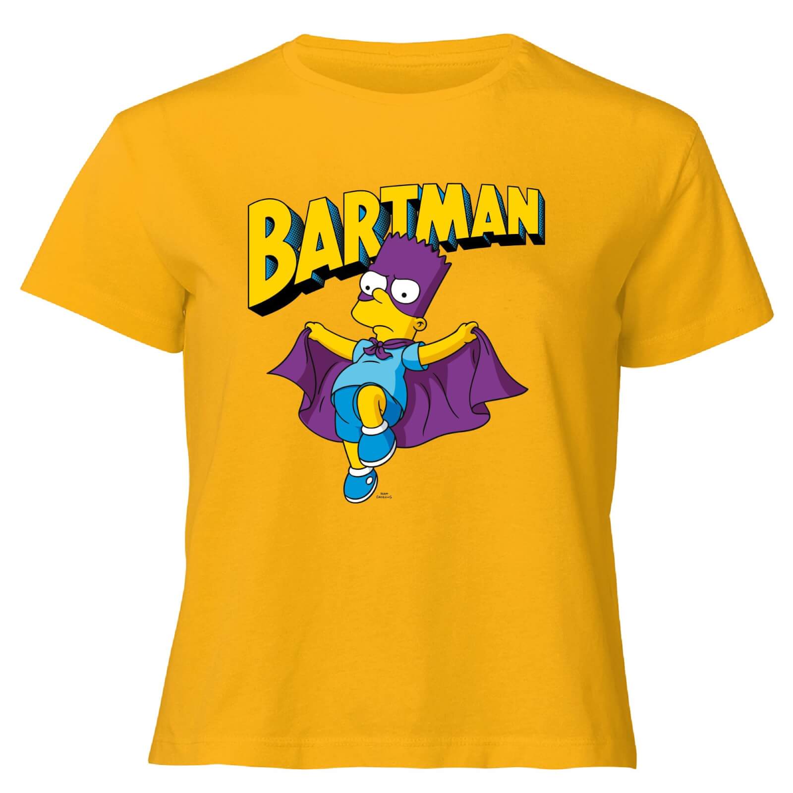 The Simpsons Bartman Women's Cropped T-Shirt - Mustard - XS - Senf