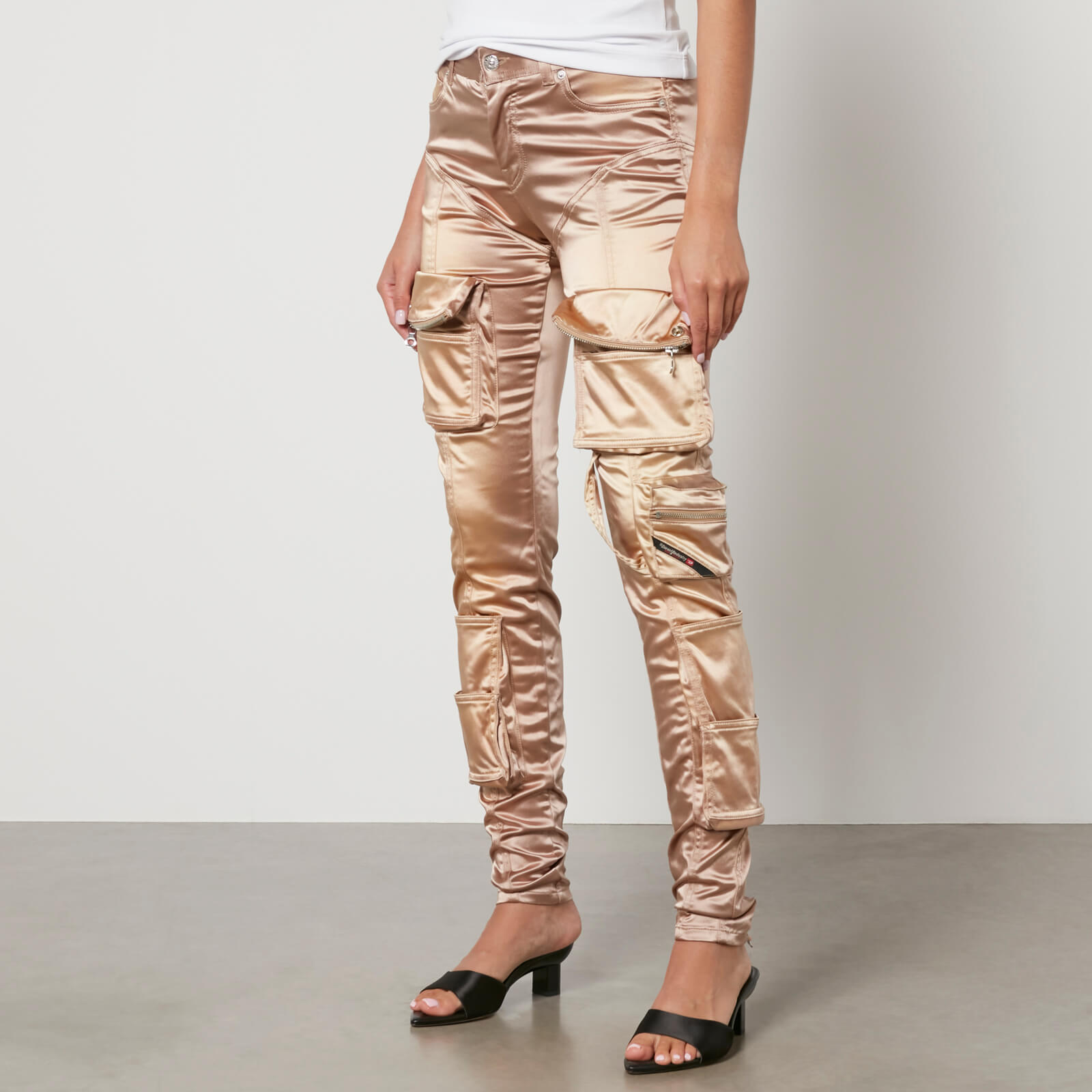 Diesel P-Landy Metallic Satin Combat Trousers - W28