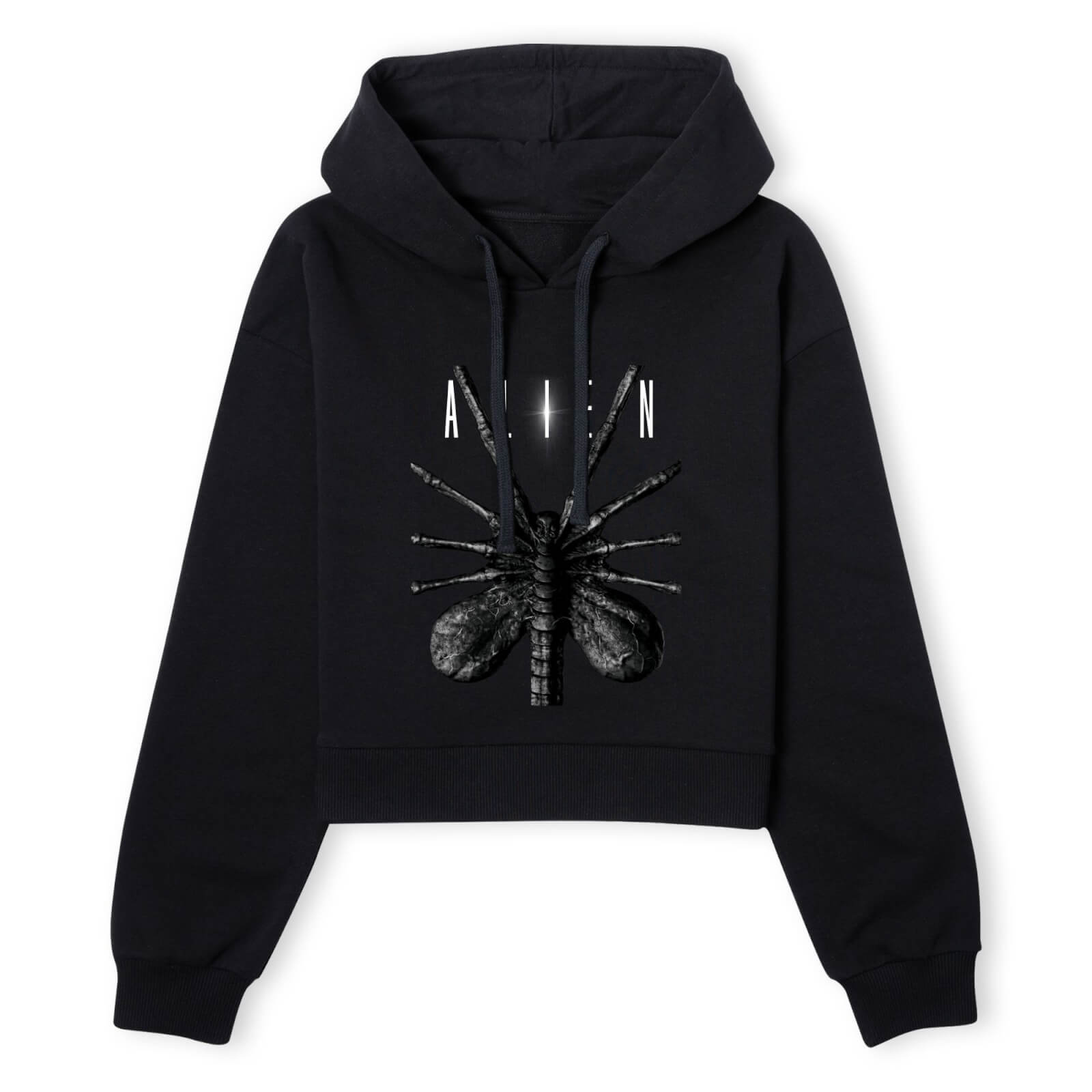 Alien Facehugger Women's Cropped Hoodie - Black - XS - Schwarz