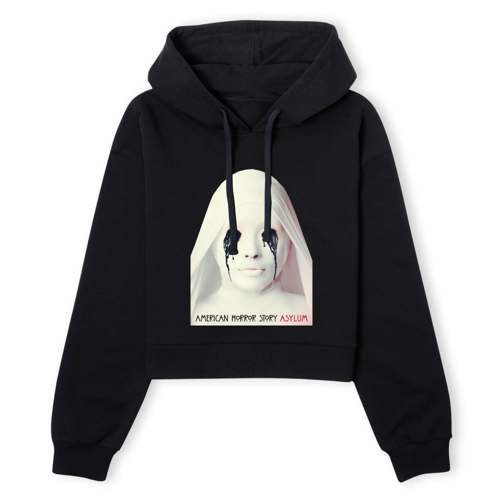 American Horror Story Asylum Women's Cropped Hoodie - Black - XS - Schwarz