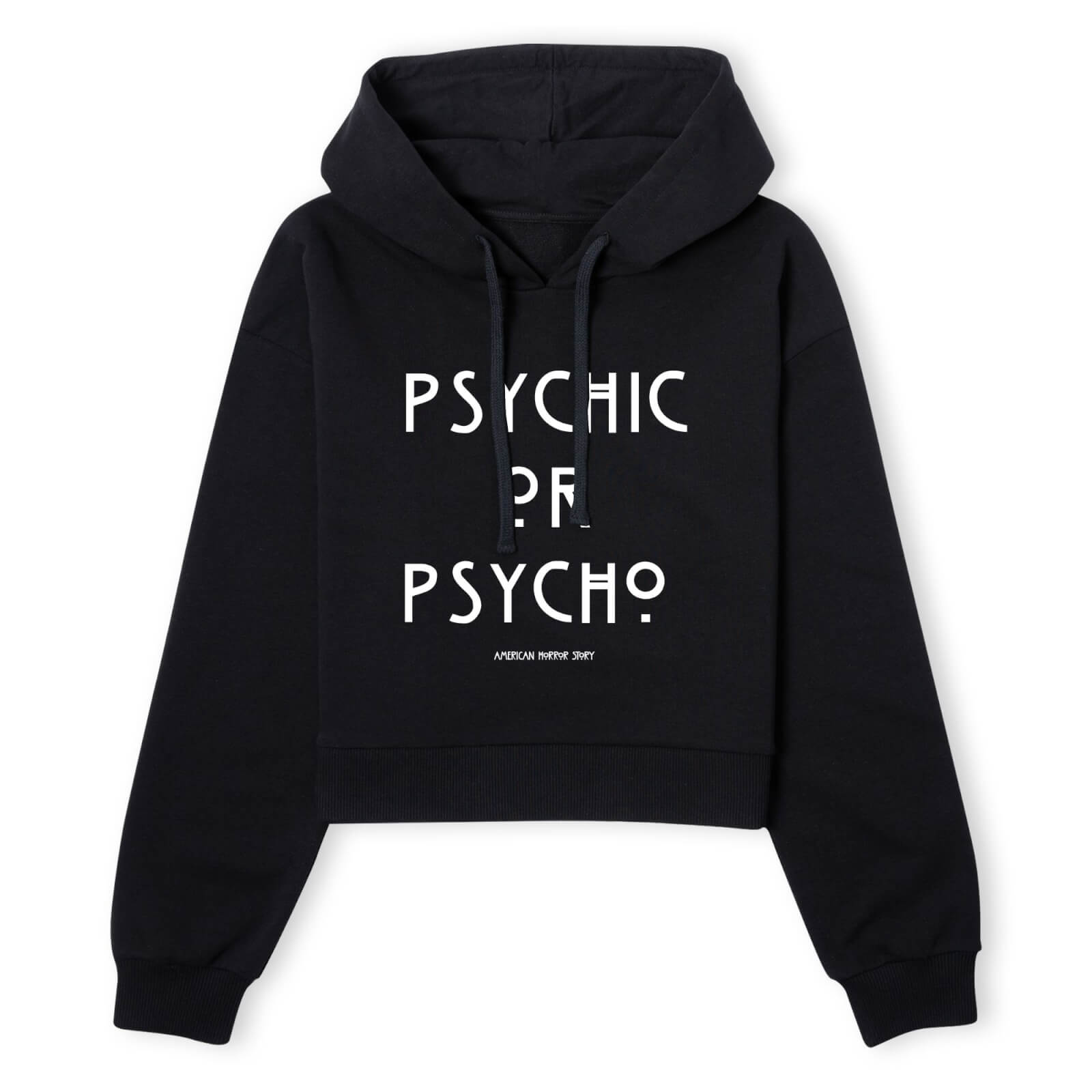 American Horror Story Psychic Or Psycho Women's Cropped Hoodie - Black - XS - Schwarz