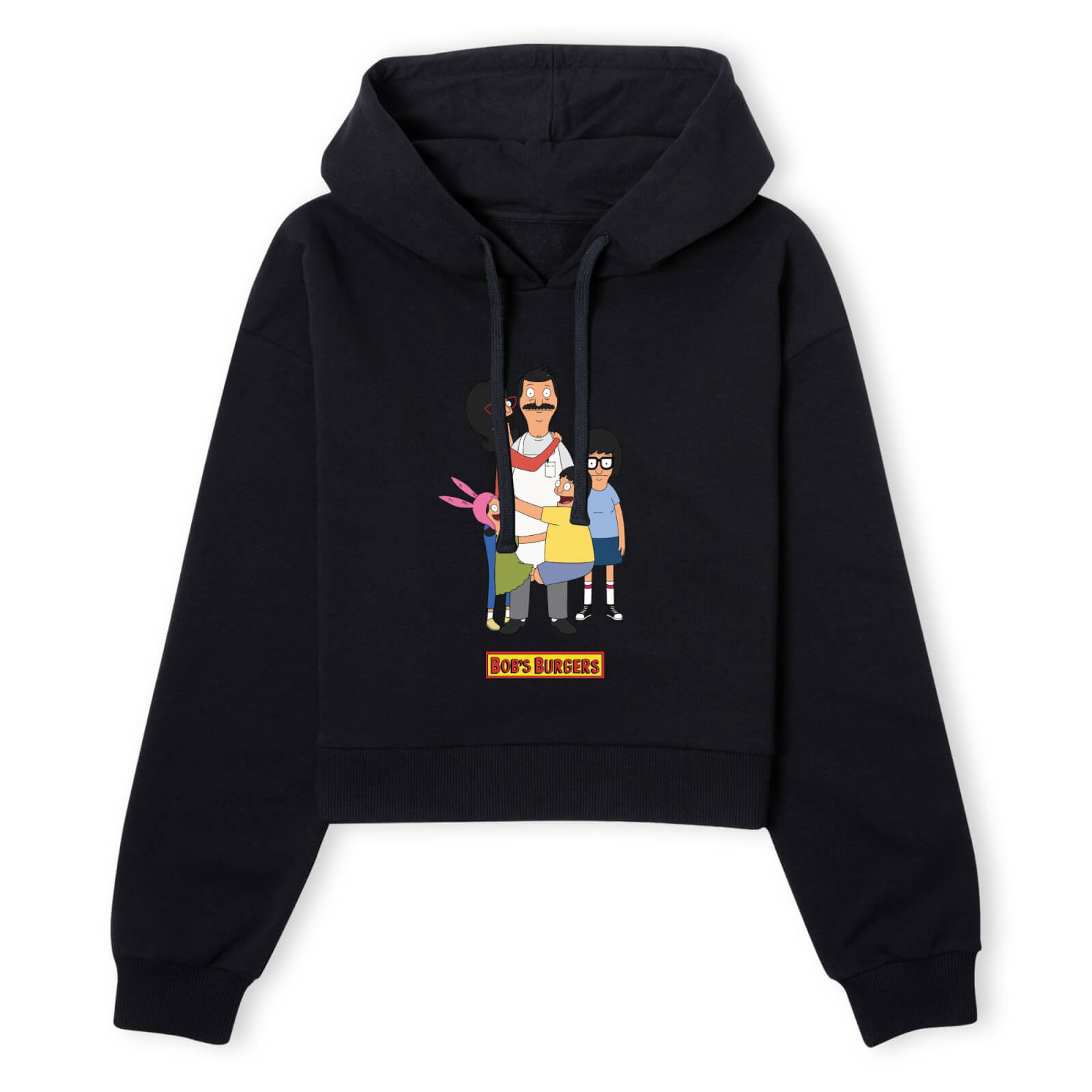 Bob's Burgers Family Women's Cropped Hoodie - Black - XS - Schwarz