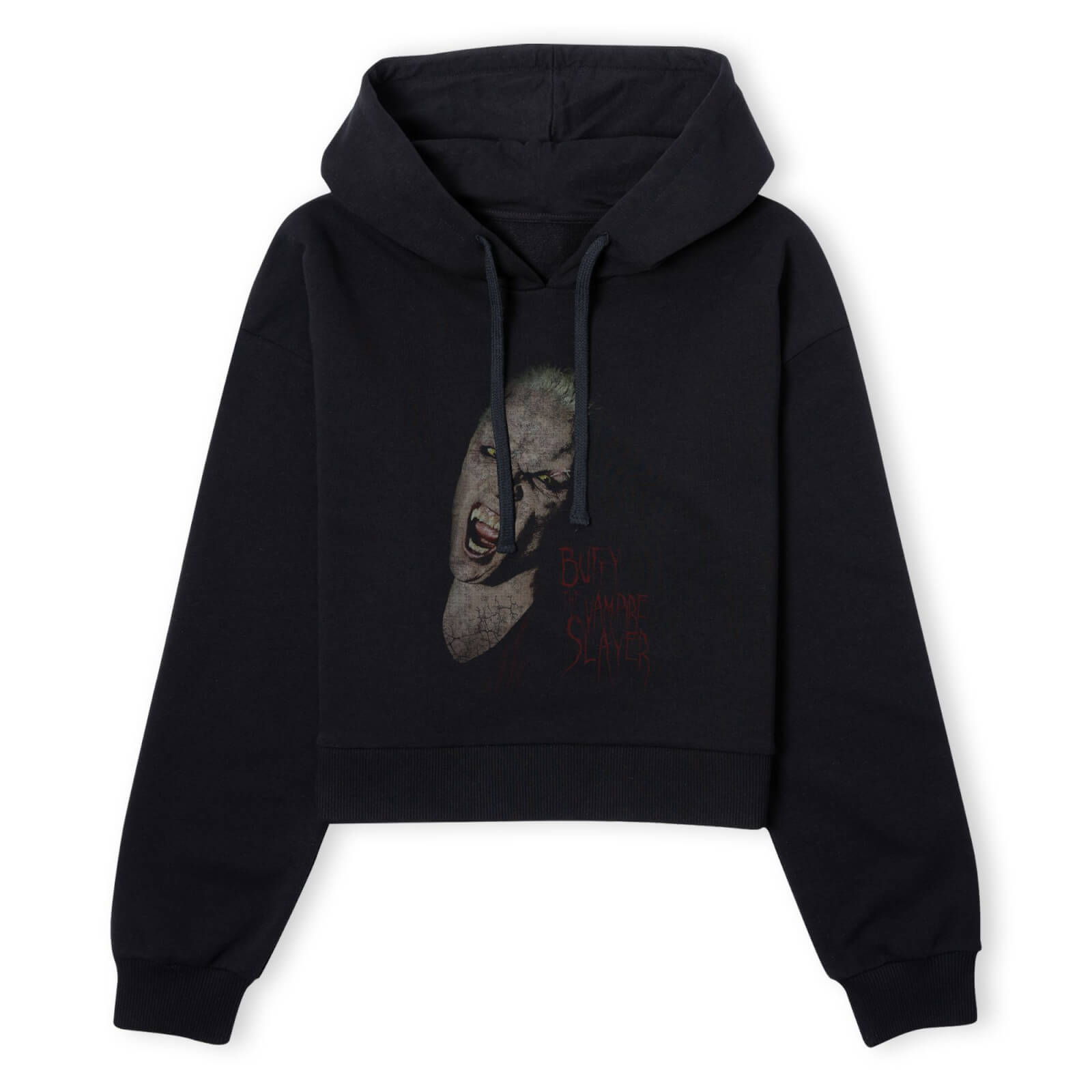 Buffy The Vampire Slayer Distress Spike Women's Cropped Hoodie - Black - XS - Schwarz
