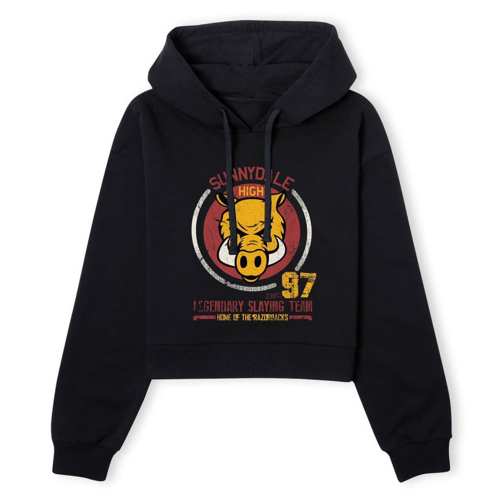 Buffy The Vampire Slayer Sunnydale High Varsity Women's Cropped Hoodie - Black - XS - Schwarz