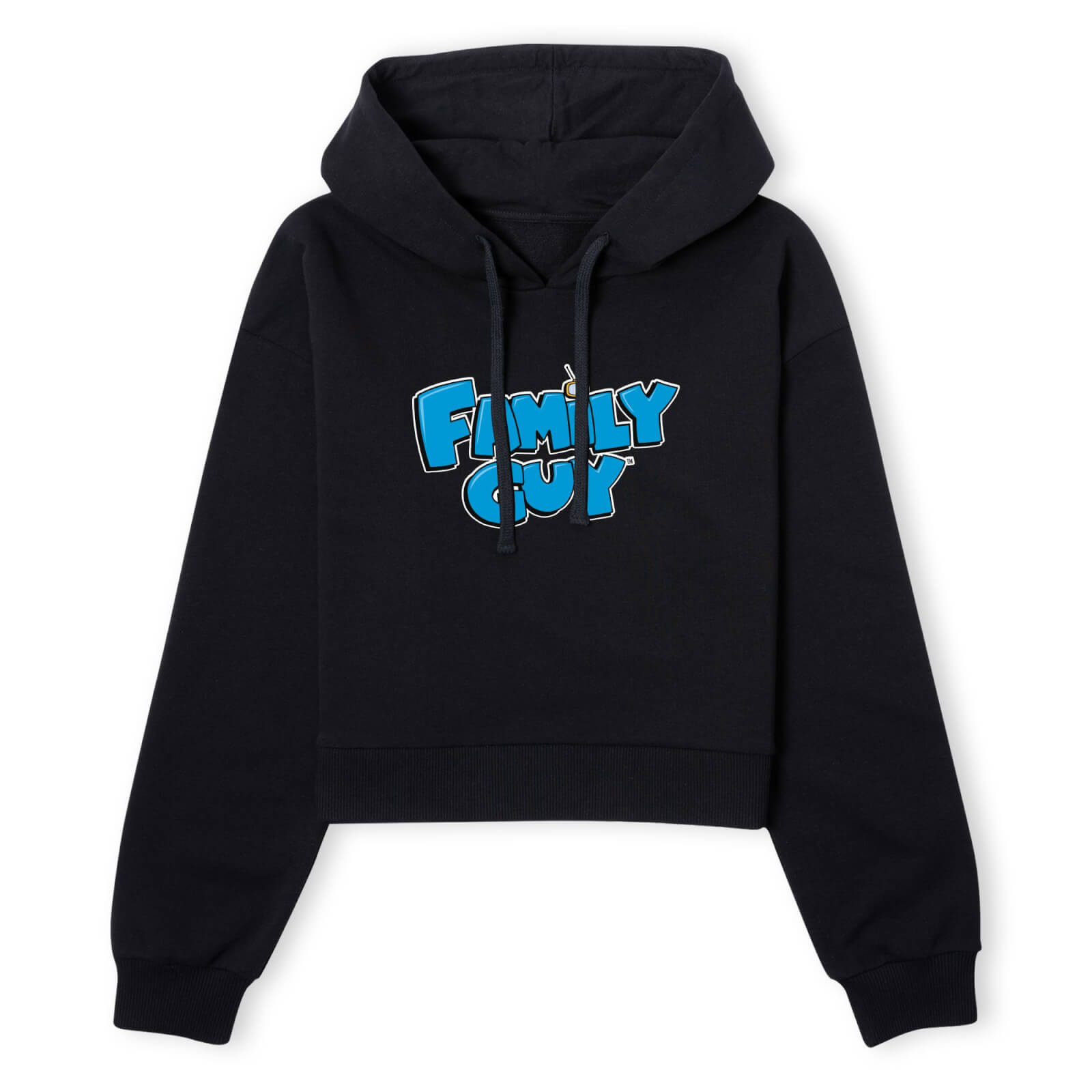 Family Guy Logo Women's Cropped Hoodie - Black - XS - Schwarz