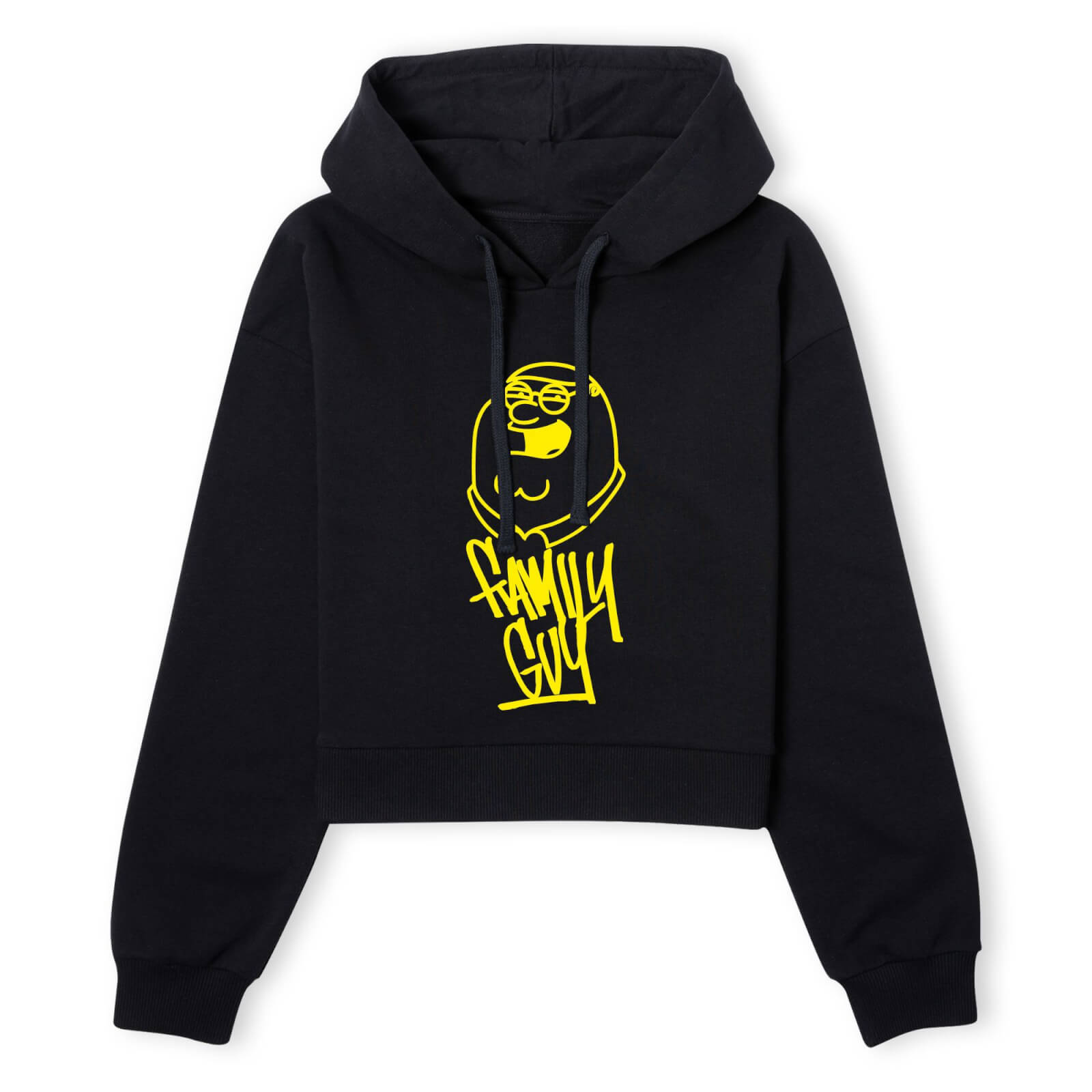 Family Guy Yellow Pete Women's Cropped Hoodie - Black - XS - Schwarz