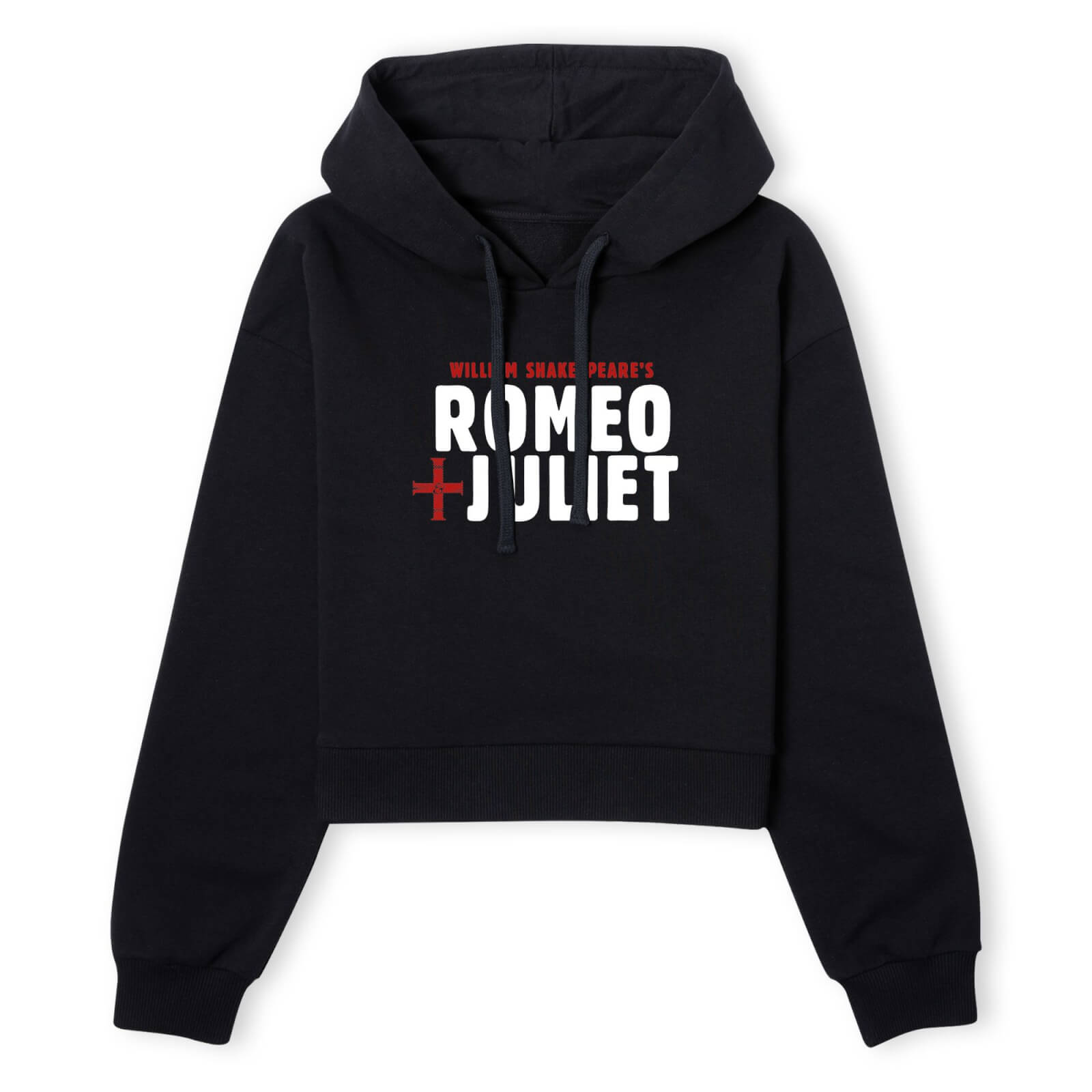 Romeo and Juliet Logo Women's Cropped Hoodie - Black - XS - Schwarz